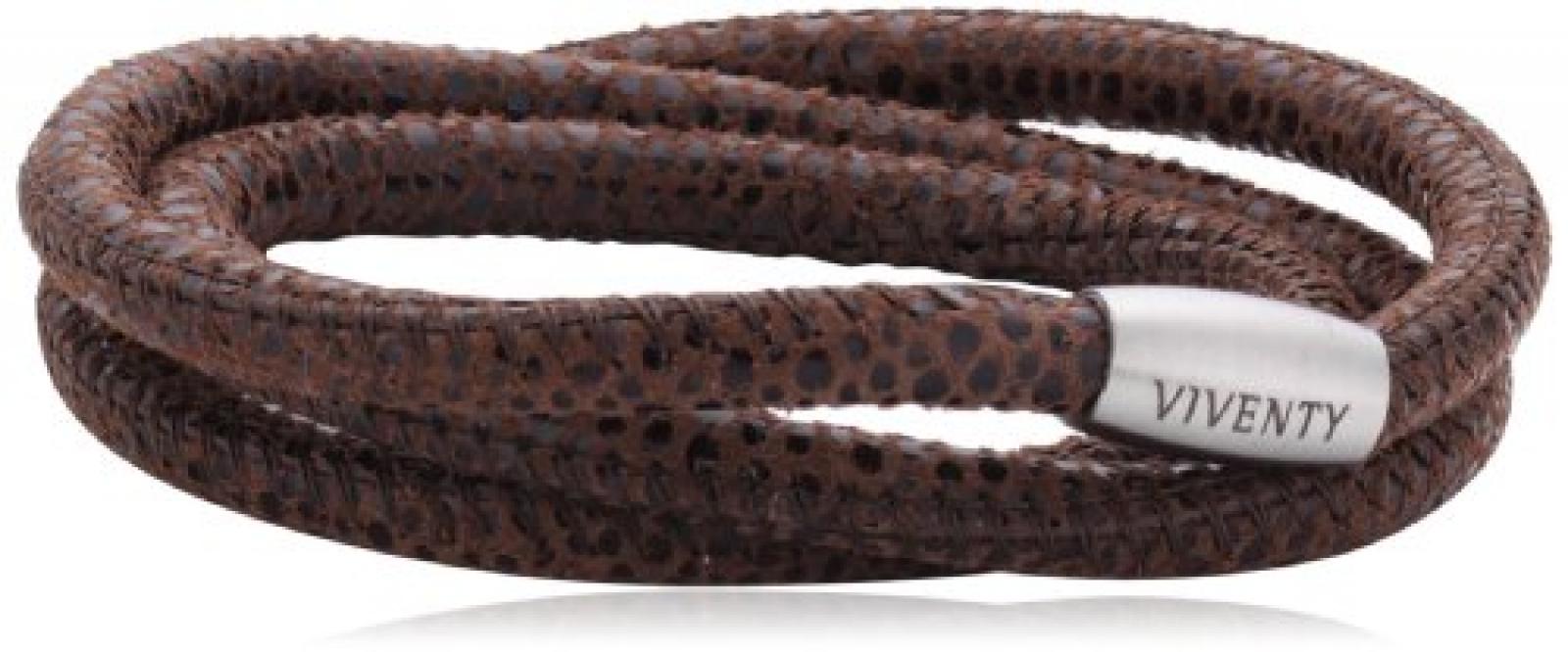 Viventy Unisex Armband Leder 3x gewickelt. in dunkelbraun 59cm 764024 Viventy Unisex Armband Leder 3x gewickelt. in dunkelbraun 59cm 764024