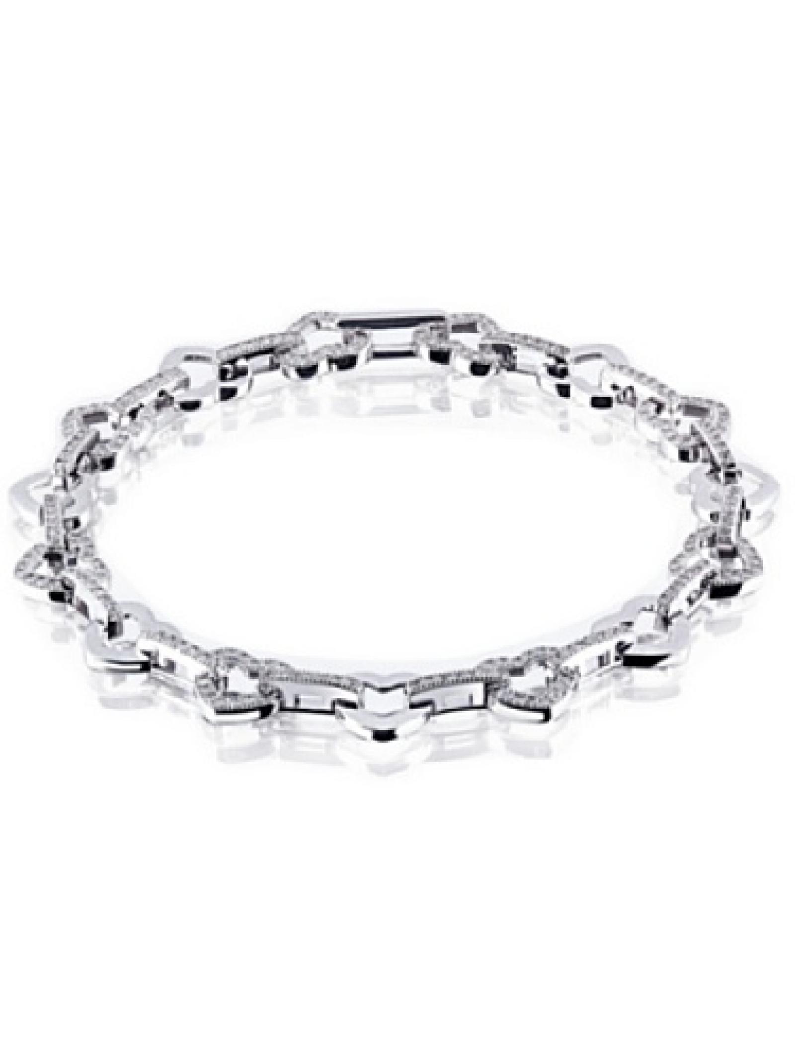 Goldmaid Damen-Armband 925 Sterling Silber 15 Herzen 348 weiße Zirkonia 19 cm He A6279S Goldmaid Damen-Armband 925 Sterling Silber 15 Herzen 348 weiße Zirkonia 19 cm He A6279S