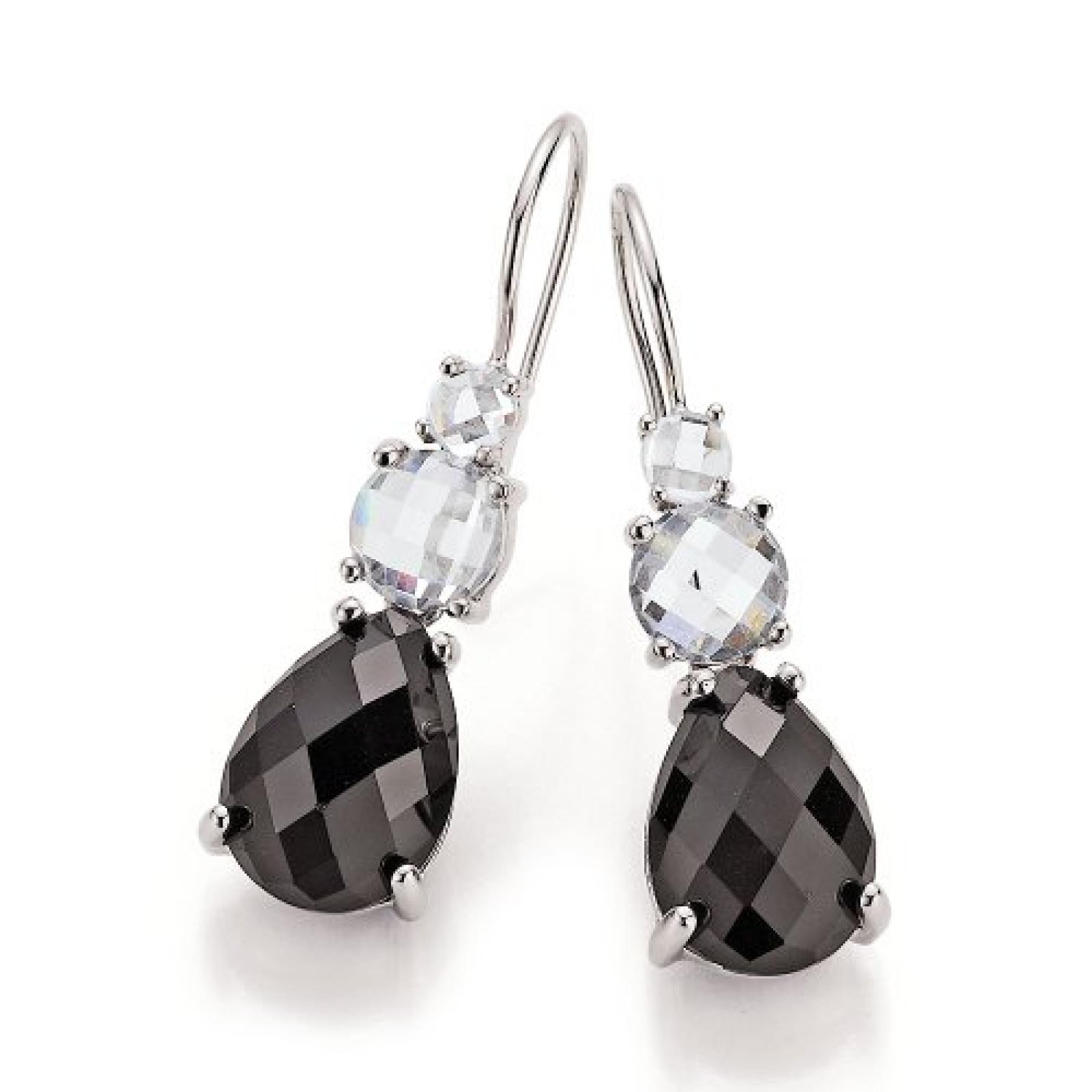 frida nyberg Damen-Ohrh&auml;nger schwarz-wei&szlig; 191008812 