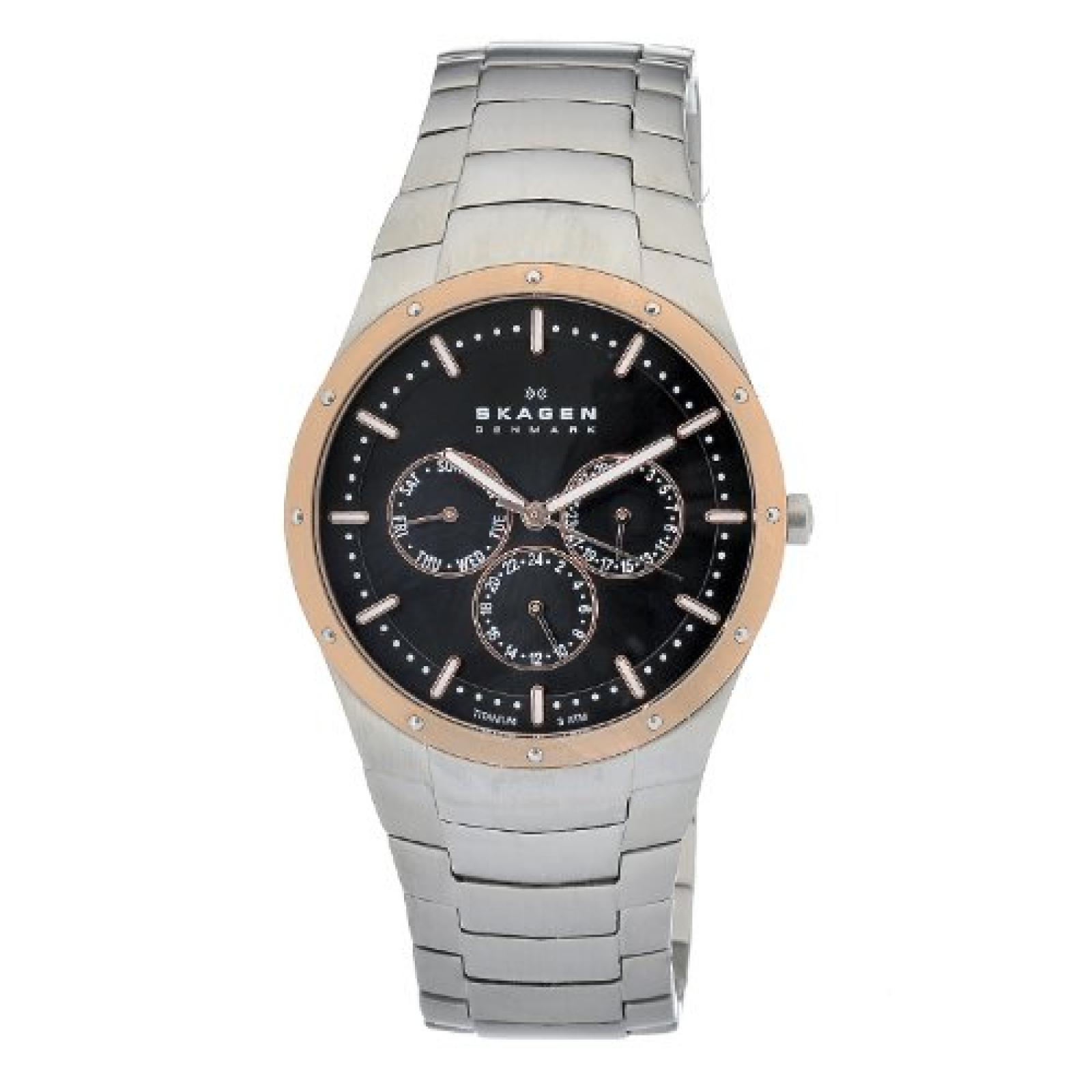 Skagen Herren-Armbanduhr XL Analog Quarz Titan 596XLTRXM 