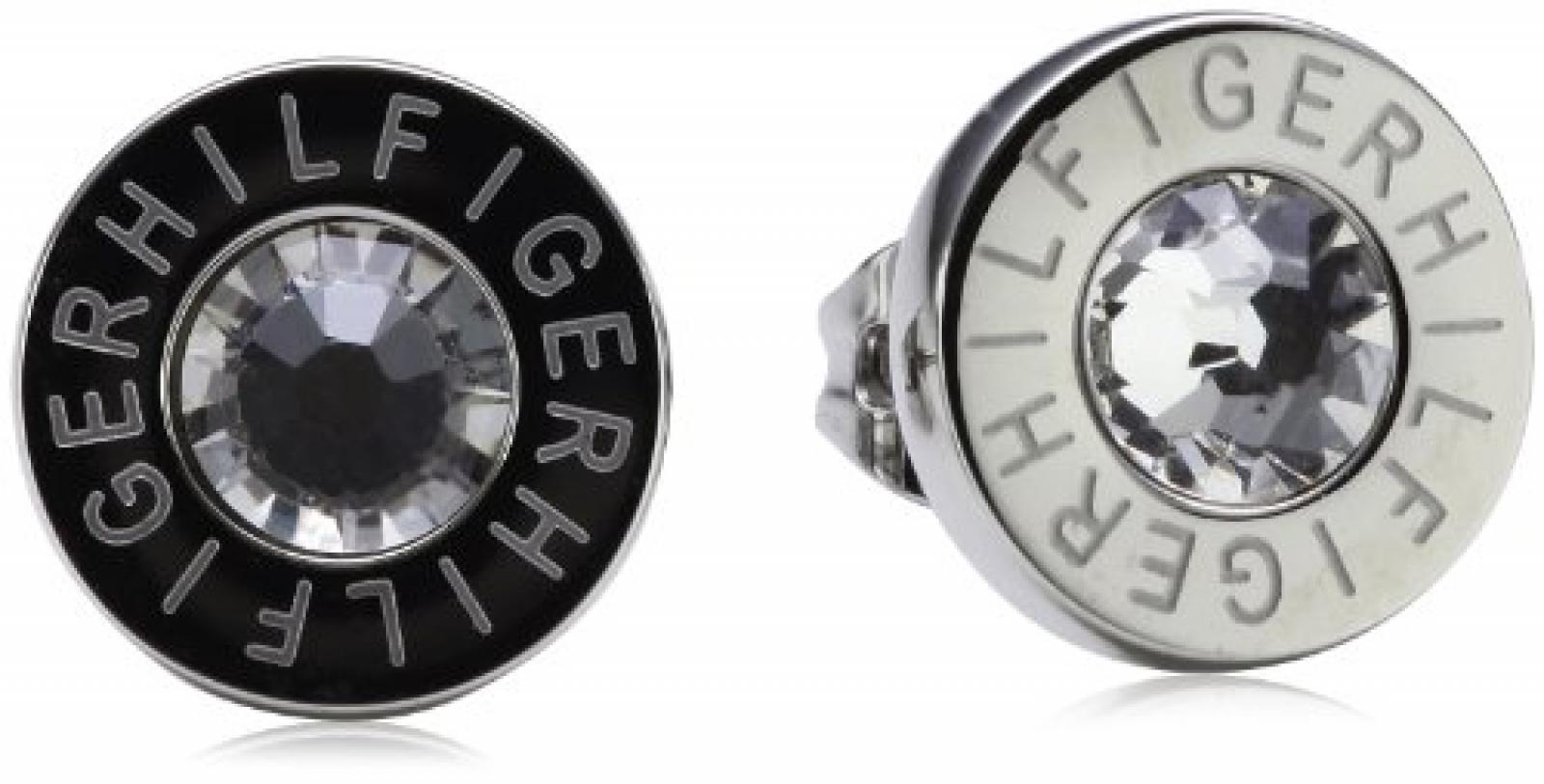 Tommy Hilfiger Damen-Ohrstecker Edelstahl Zirkonia 0.9 cm wei&szlig; 2700259 