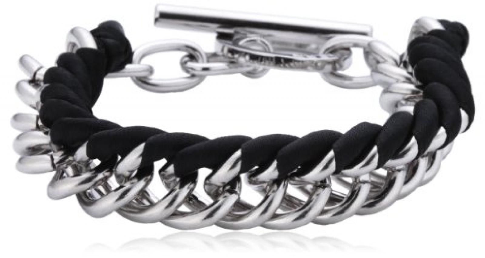 Dyrberg/Kern Damen Armband Versilbertes Metall schwarz 335177 