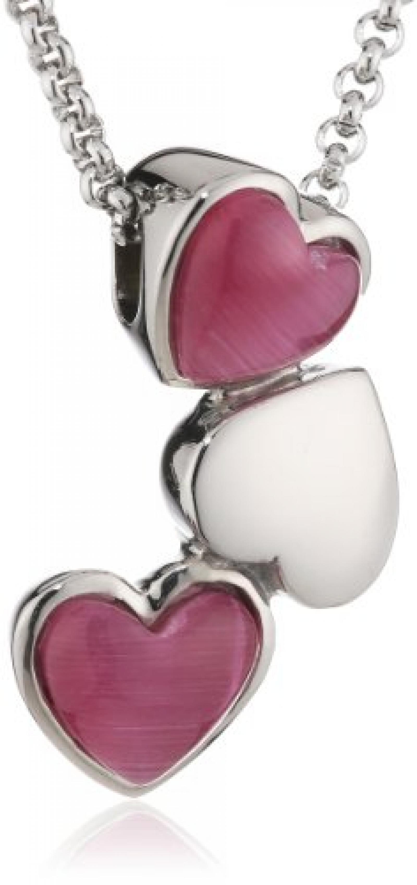 Mike Ellis New York Damen Halskette Edelstahl Glas 25 mm D1542B/4 Mike Ellis New York Damen Halskette Edelstahl Glas 25 mm D1542B/4