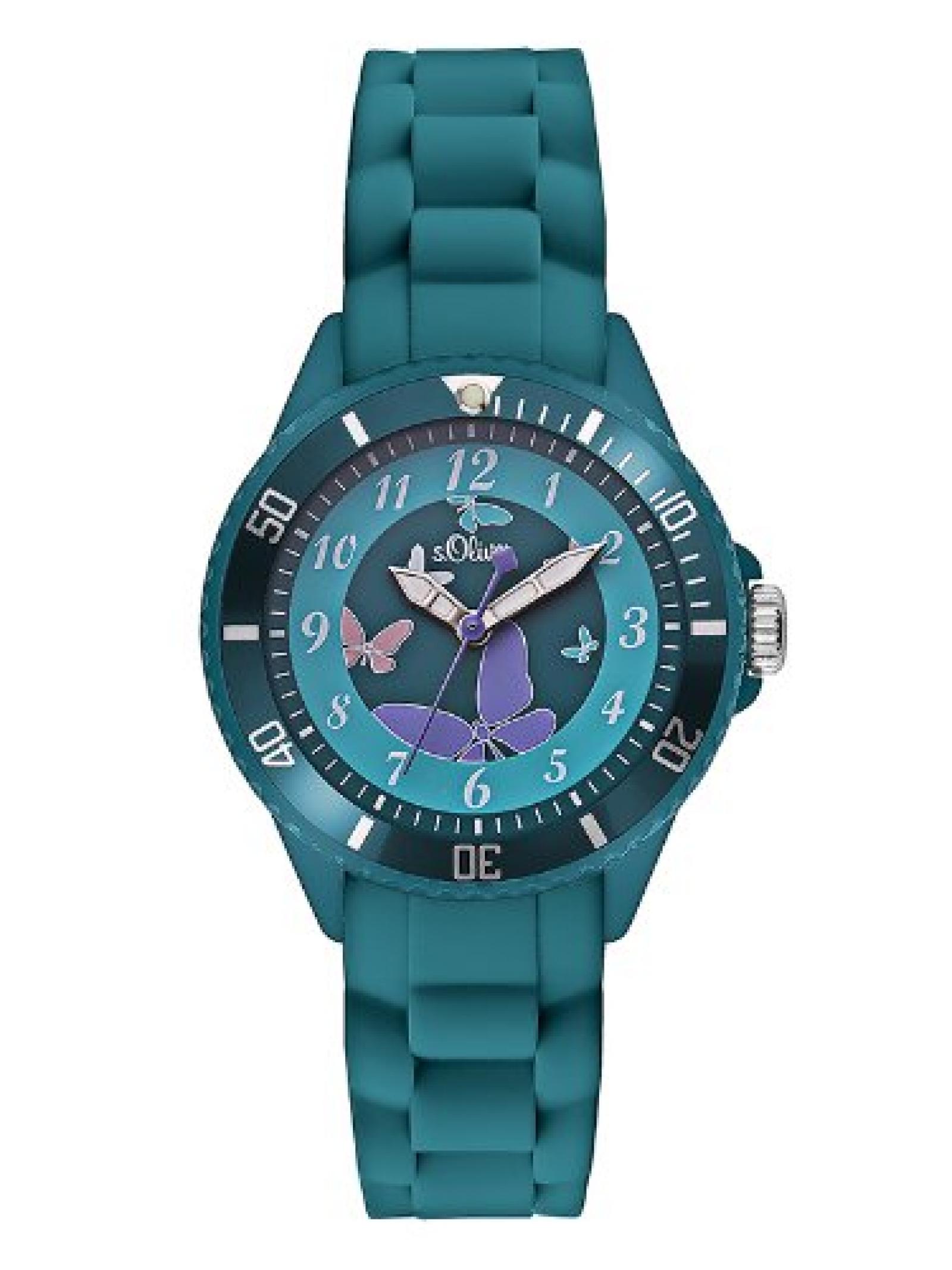 s.Oliver M&auml;dchen-Armbanduhr Analog Quarz Silikon SO-2597-PQ 
