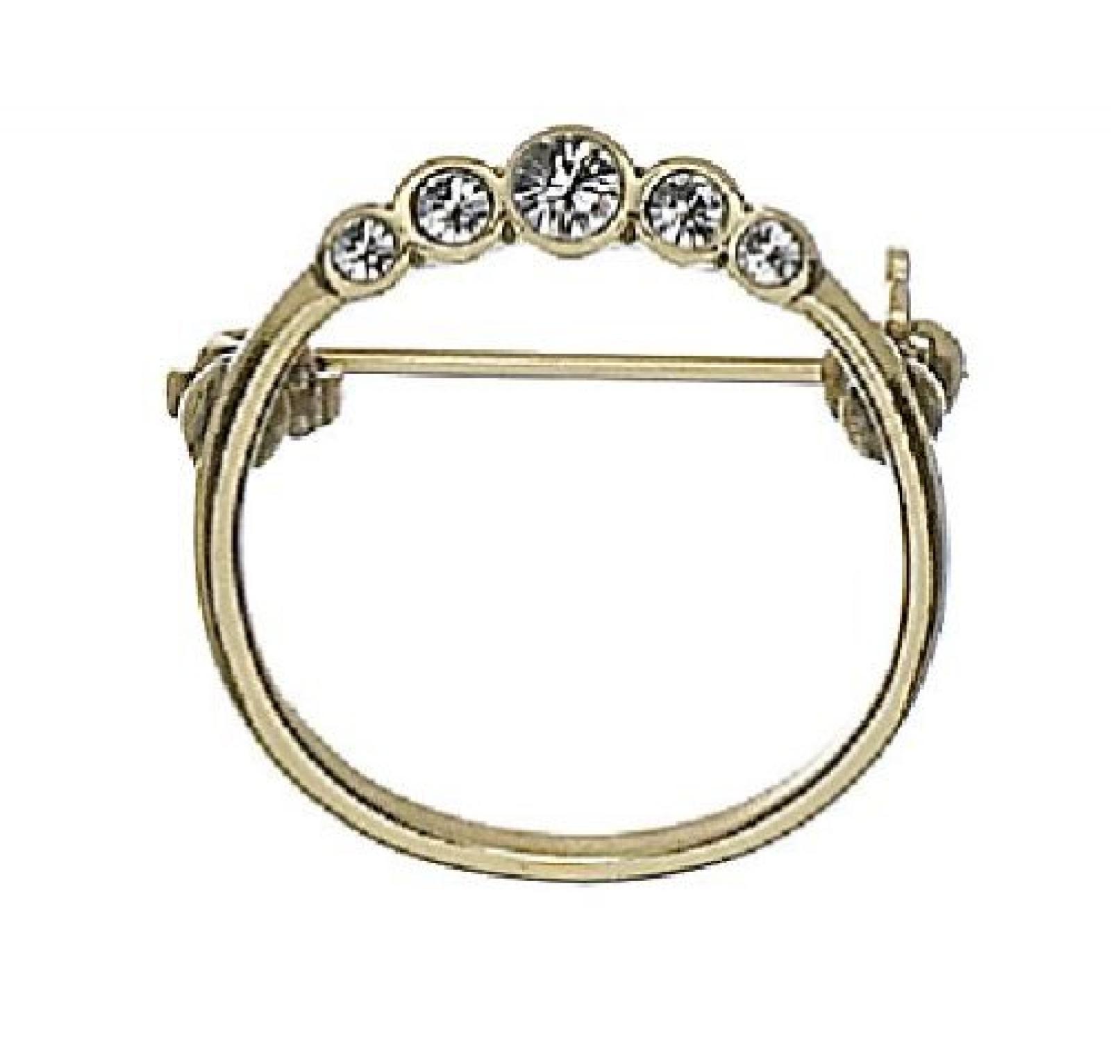 Pilgrim Damen-Brosche Charms Vergoldet, Kristall 444-726 