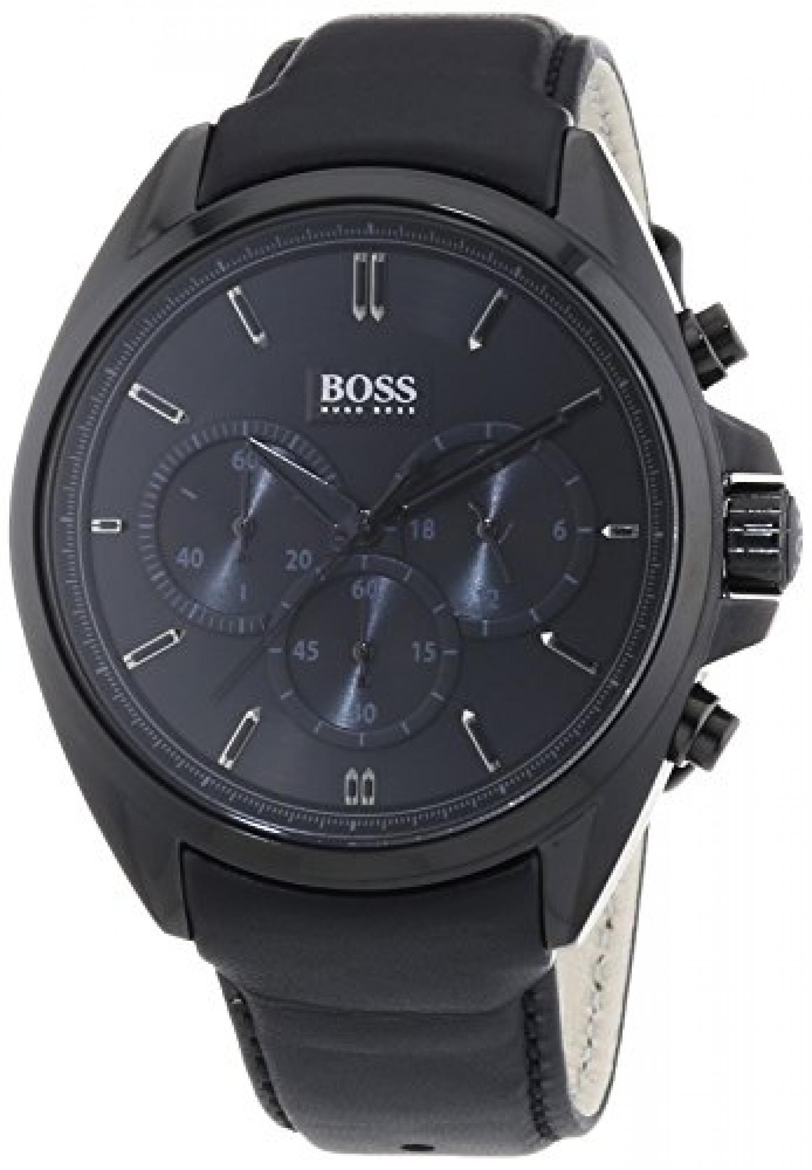 Hugo Boss Herren-Armbanduhr XL Driver Chronograph Quarz Leder 1513061 
