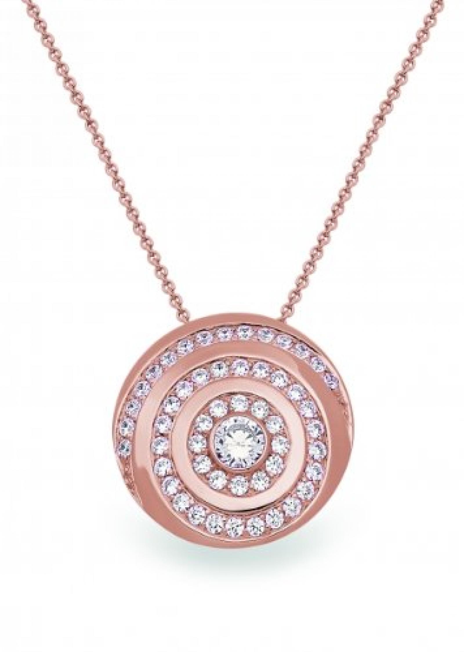 VIVENTY Anhänger mit Kette Sterlingsilber Rosé goldplattiert 769162 