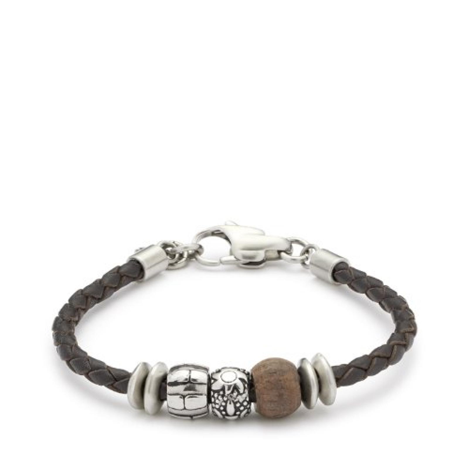 Leonardo Jewels Herren Armband Edelstahl Leder Men 153 Leonardo Jewels Herren Armband Edelstahl Leder Men 153