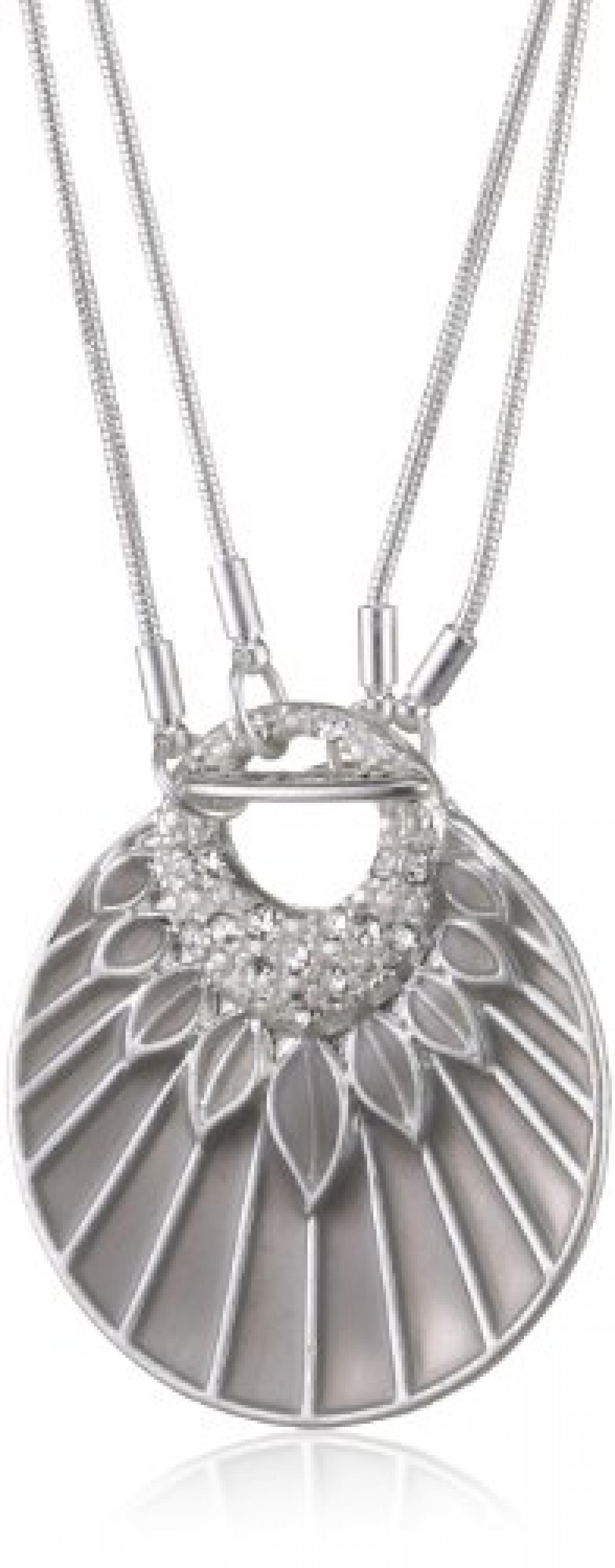 Pilgrim Damen-Halskette Early Solstice versilbert grau cm 27121-6201 