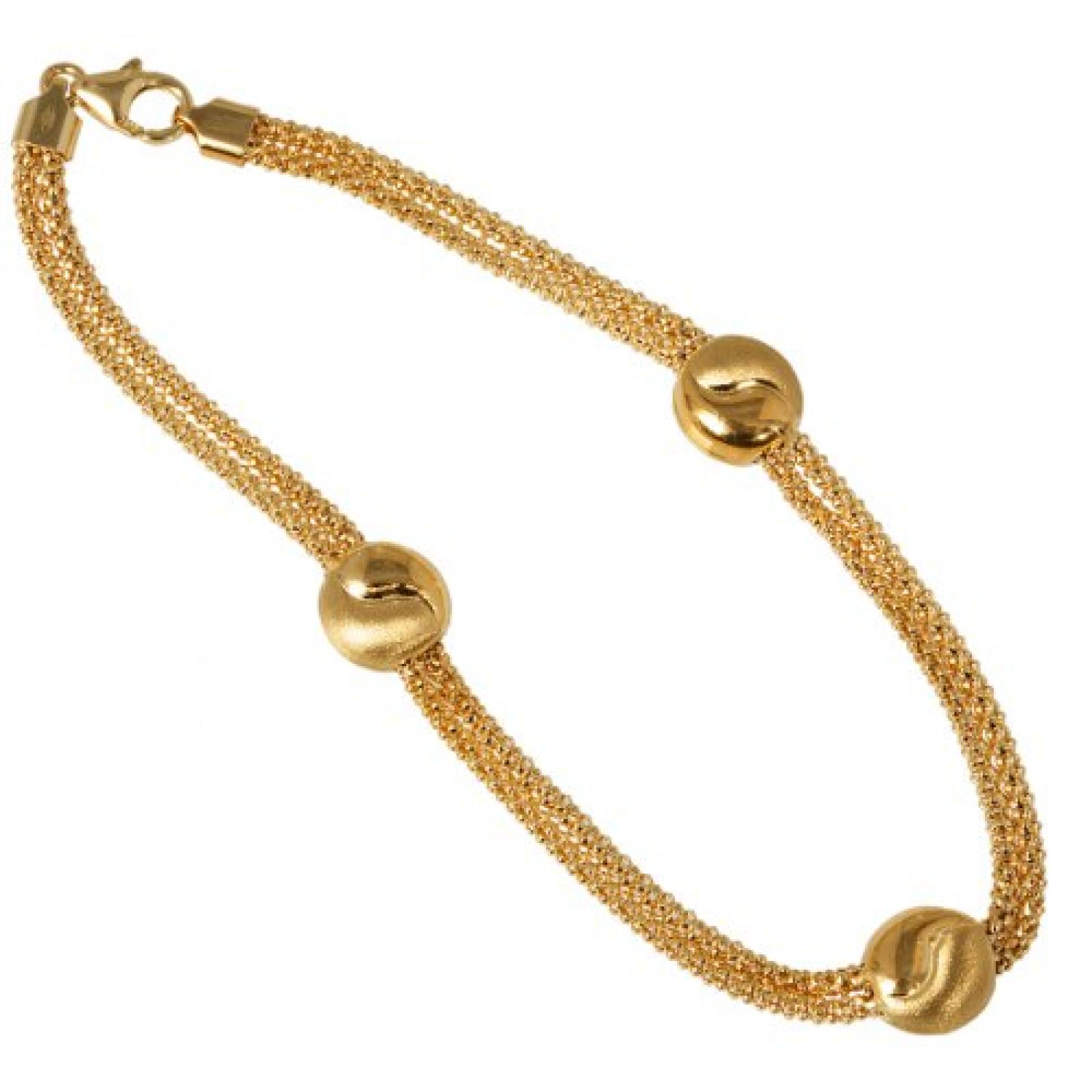 Bella Donna Unisex-Armband 14 Karat 585 Gelbgold Karabiner 19 cm 54831905 Bella Donna Unisex-Armband 14 Karat 585 Gelbgold Karabiner 19 cm 54831905