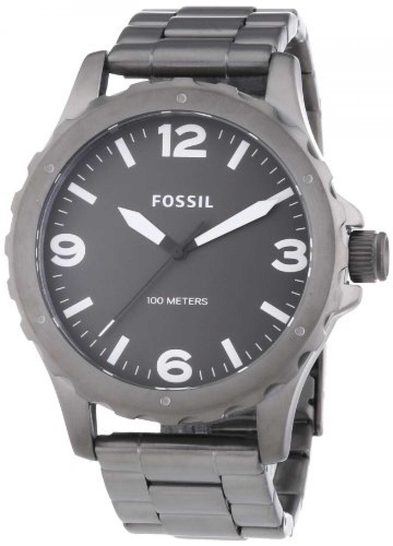 Fossil Herren-Armbanduhr XL Nate Analog Quarz Edelstahl beschichtet JR1457 Fossil Herren-Armbanduhr XL Nate Analog Quarz Edelstahl beschichtet JR1457