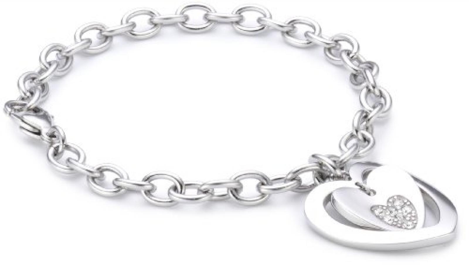 Morellato Damen-Armband Sogno Edelstahl mit wei&szlig;en Kristallen SUI03 