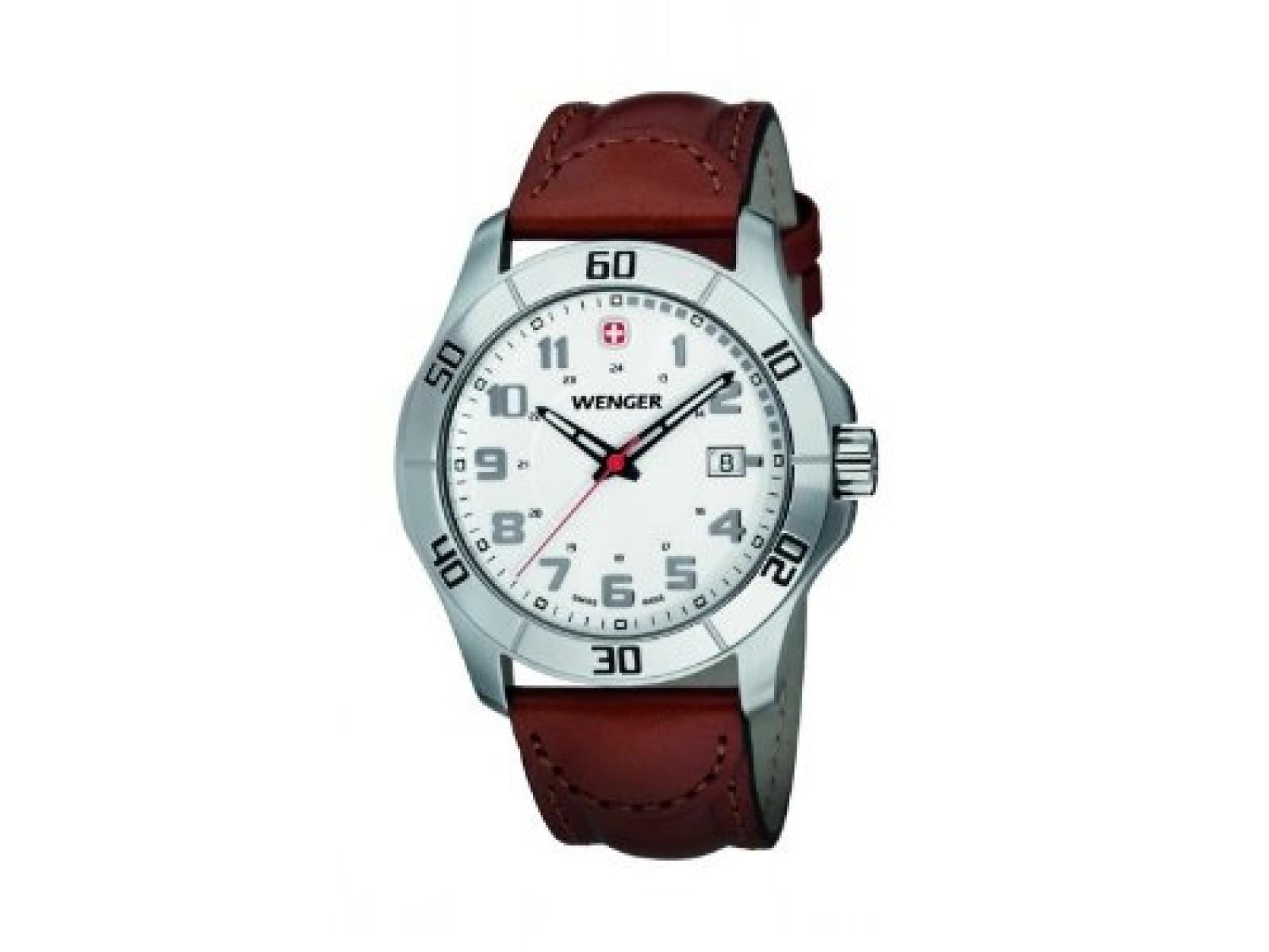 wenger Herren-Armbanduhr Analog Quarz Leder 70480 wenger Herren-Armbanduhr Analog Quarz Leder 70480