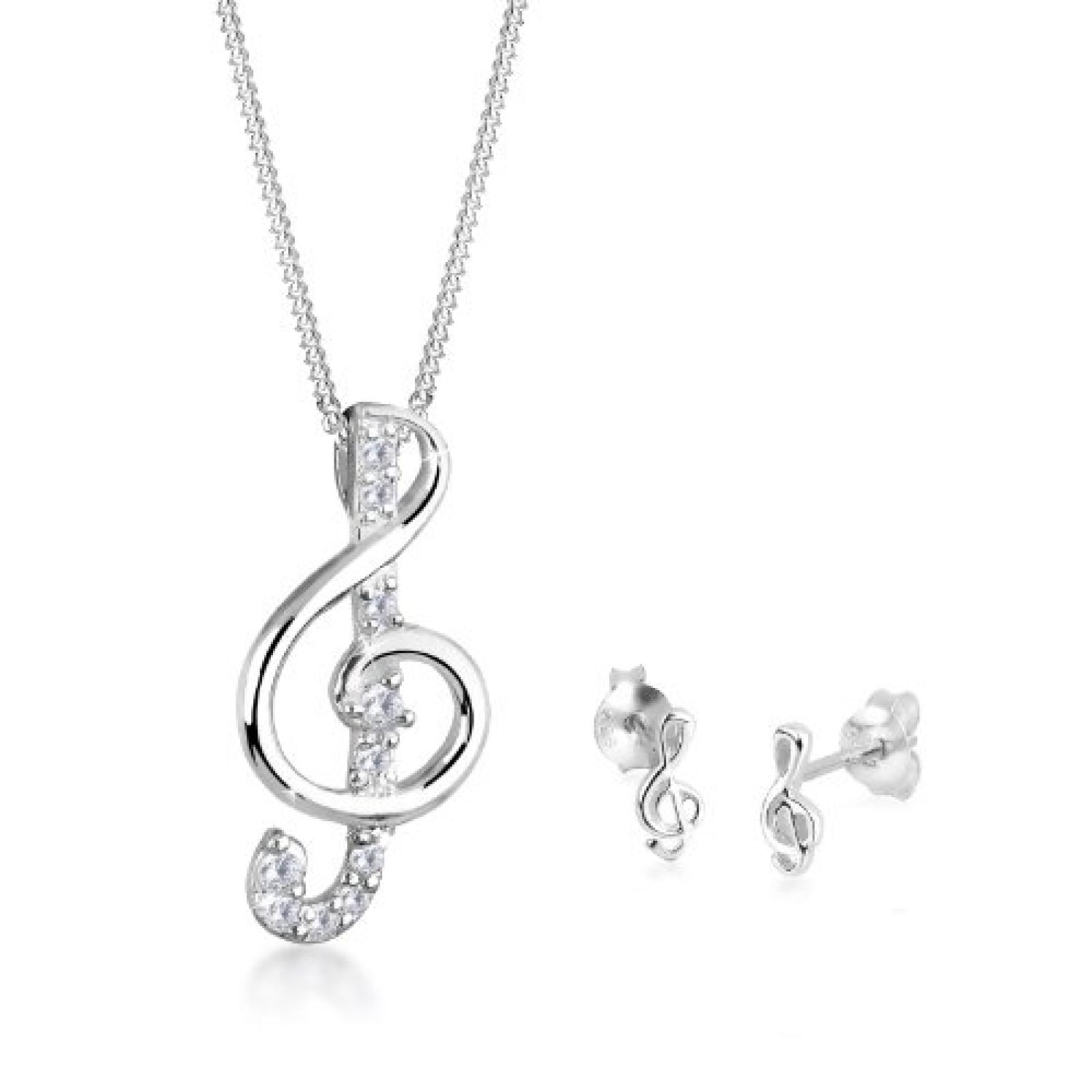 Elli Damen-Schmuckset: Halskette + Ohrringe 925 Sterling Silber L&auml;nge 45cm 0912482211_45 