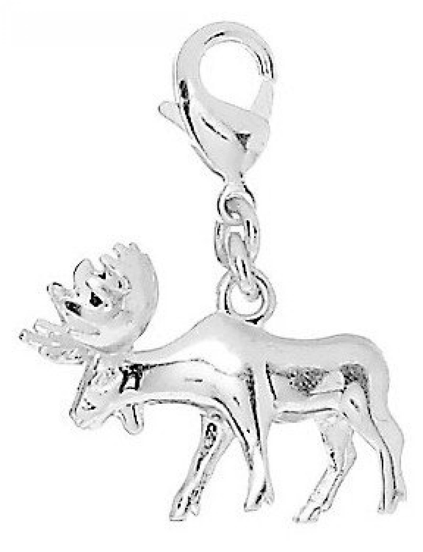 Pilgrim Damen-Charm Elch versilbert 560-177 