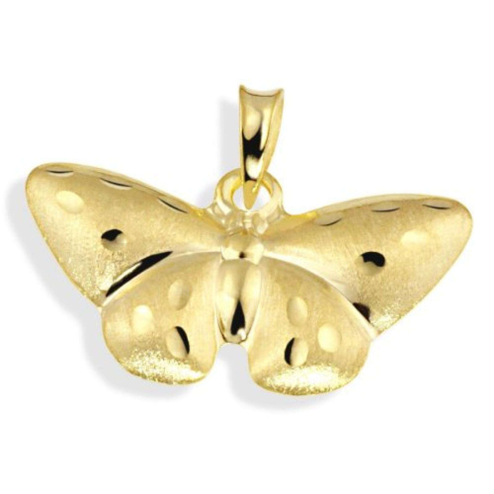 Goldmaid Damen-Charm Schmetterling 333 Gelbgold Pr An569GG 