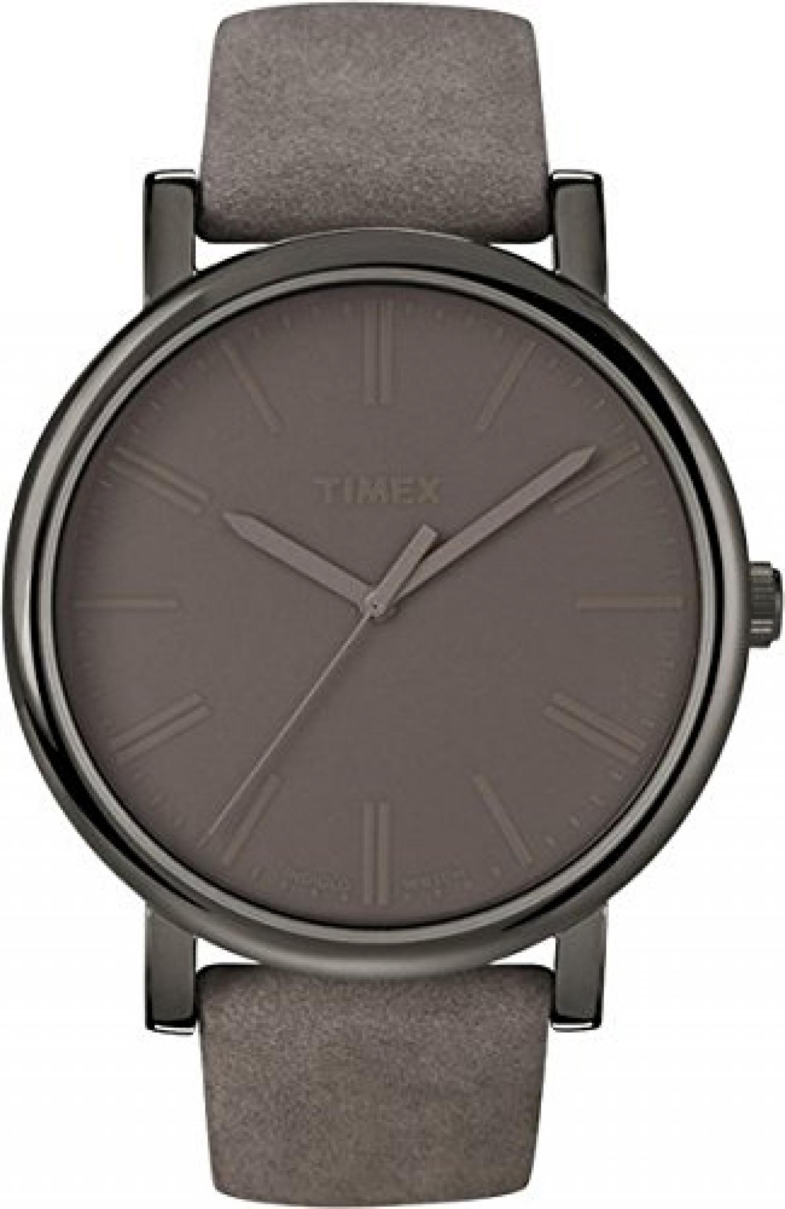 Timex Trend Damen-Armbanduhr Analog leder grauT2N795D7 