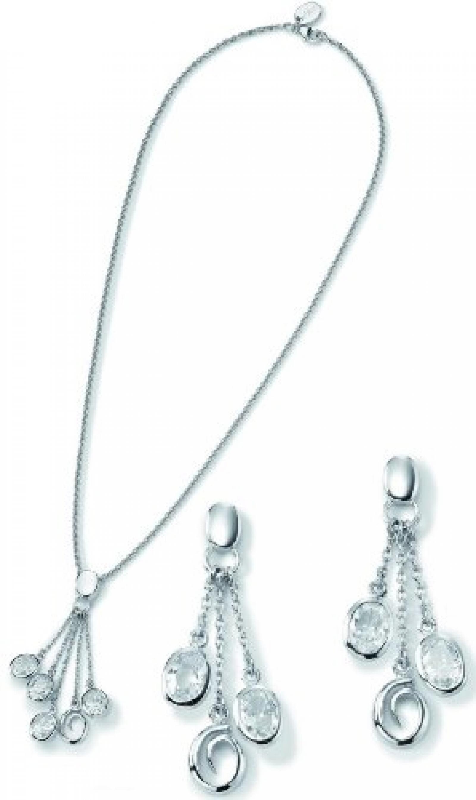 s.Oliver Damen-Schmuckset 2-tlg. Sterlingssilber 925 45cm 232401 