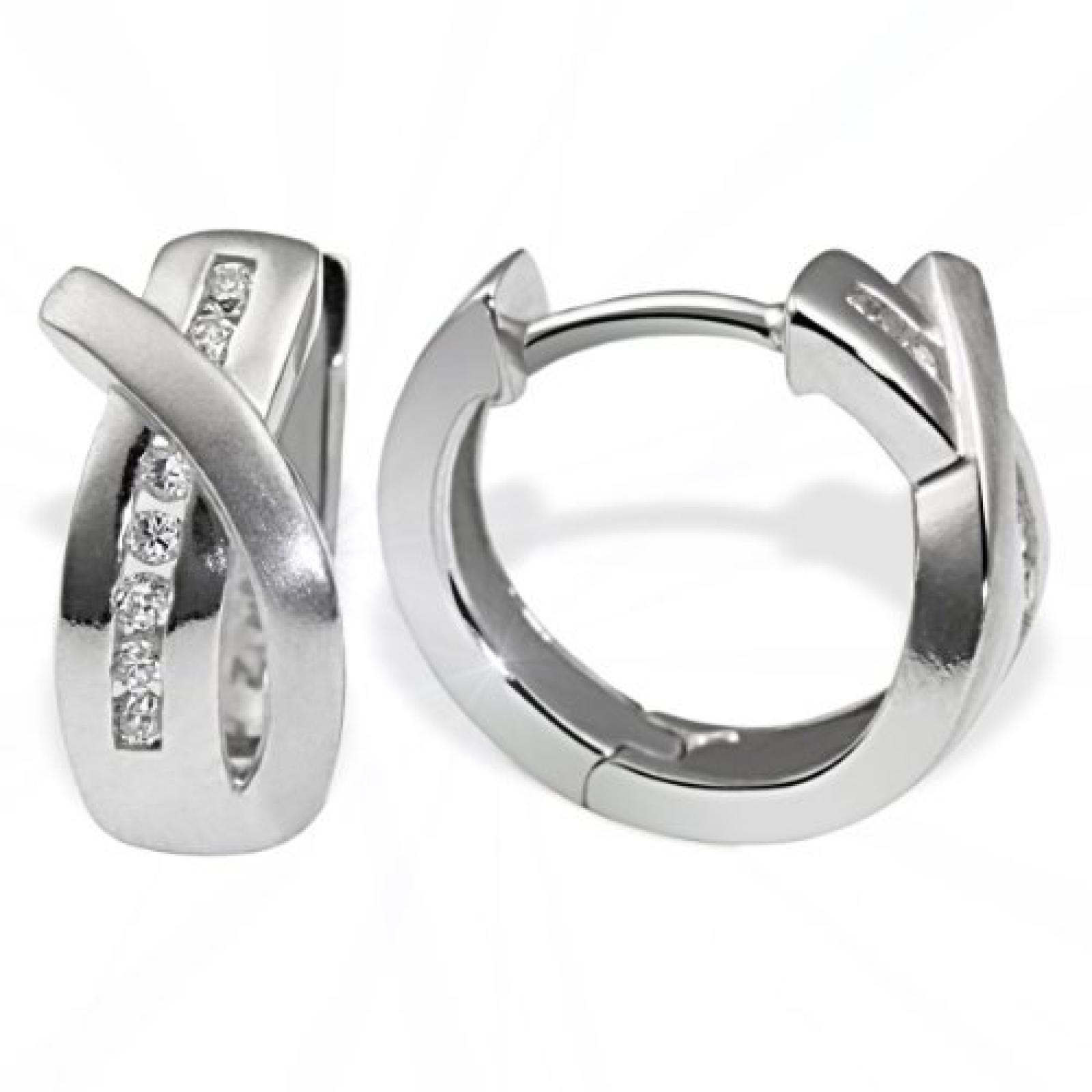 goldmaid-Creolen 925 Sterling Silber 14 Zirkonia 16 mm Co O4545S goldmaid-Creolen 925 Sterling Silber 14 Zirkonia 16 mm Co O4545S