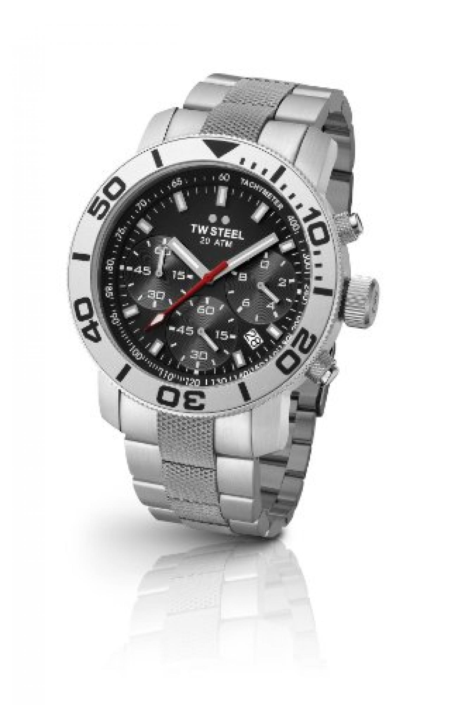 TW Steel Unisex-Armbanduhr Diver Chronograph Quarz Edelstahl TW-706 TW Steel Unisex-Armbanduhr Diver Chronograph Quarz Edelstahl TW-706
