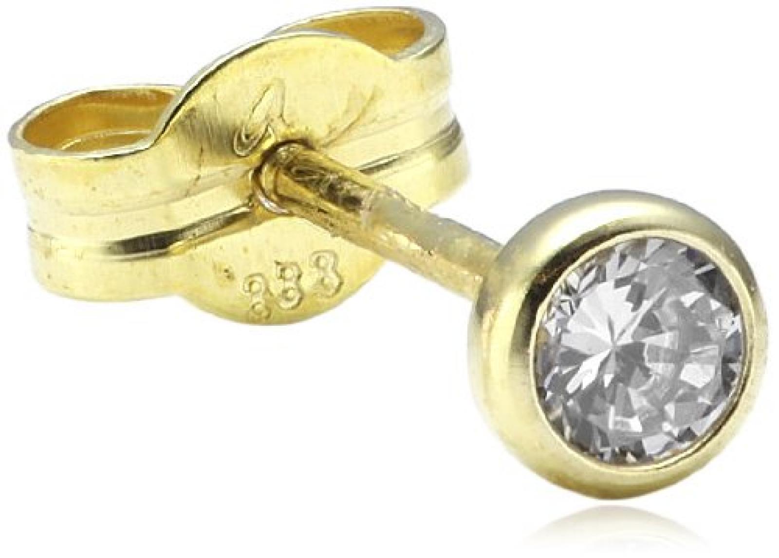 Amor Jewelry Damen-Ohrstecker 8 Karat 333 Gelbgold 31233 