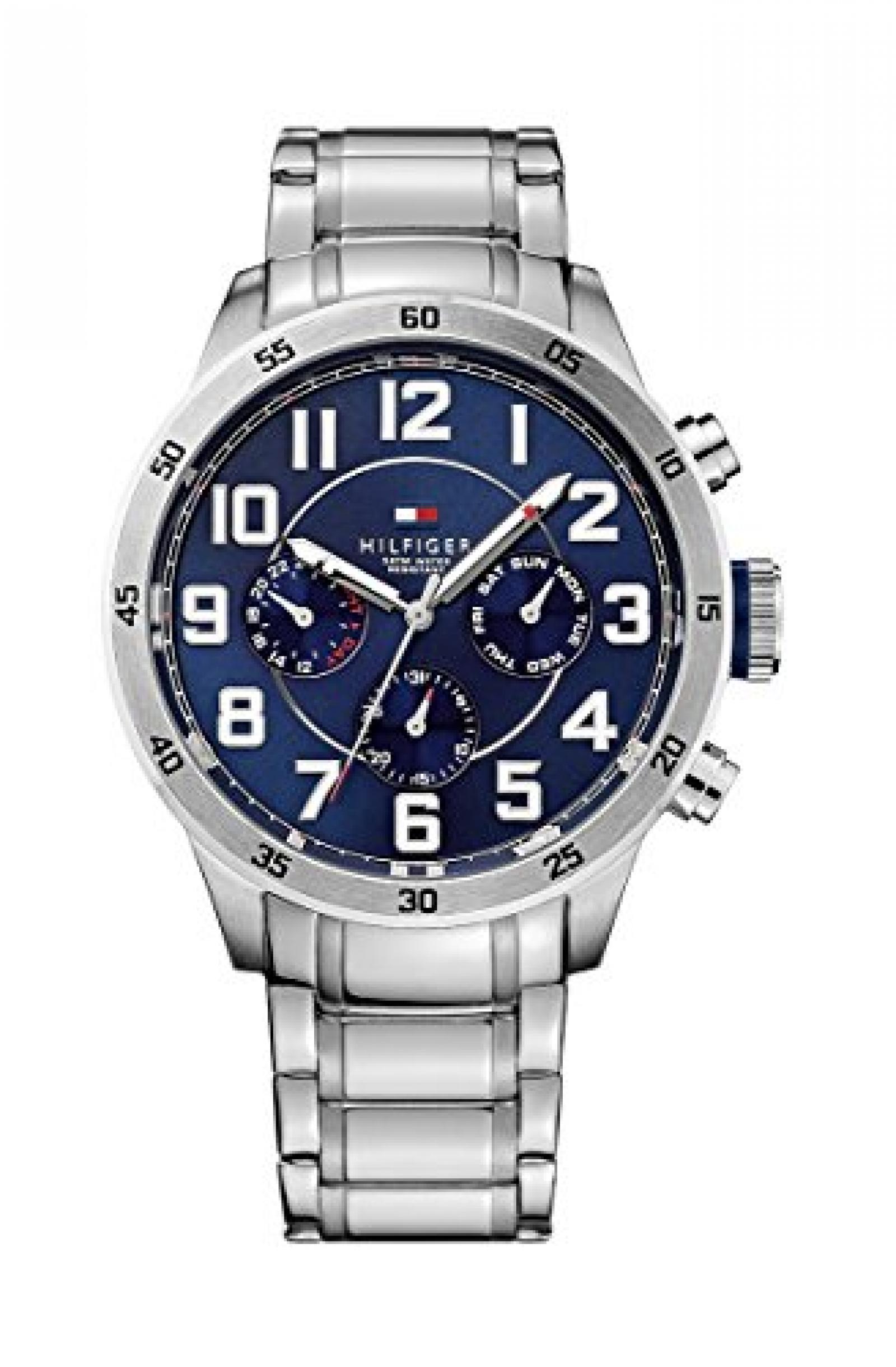Tommy Hilfiger Watches Herren-Armbanduhr XL TRENT Analog Quarz Edelstahl 1791053 Tommy Hilfiger Watches Herren-Armbanduhr XL TRENT Analog Quarz Edelstahl 1791053
