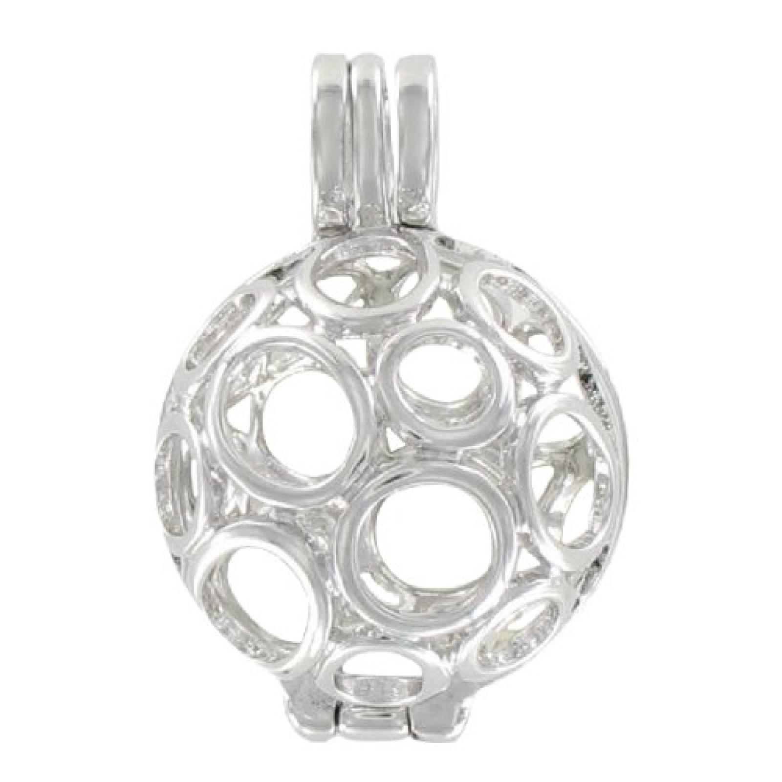 Quiges, Eligo Jewellery 18mm Versilbert Kugel Anh&auml;nger Versilbert f&uuml;r Eligo 18mm Kugeln 