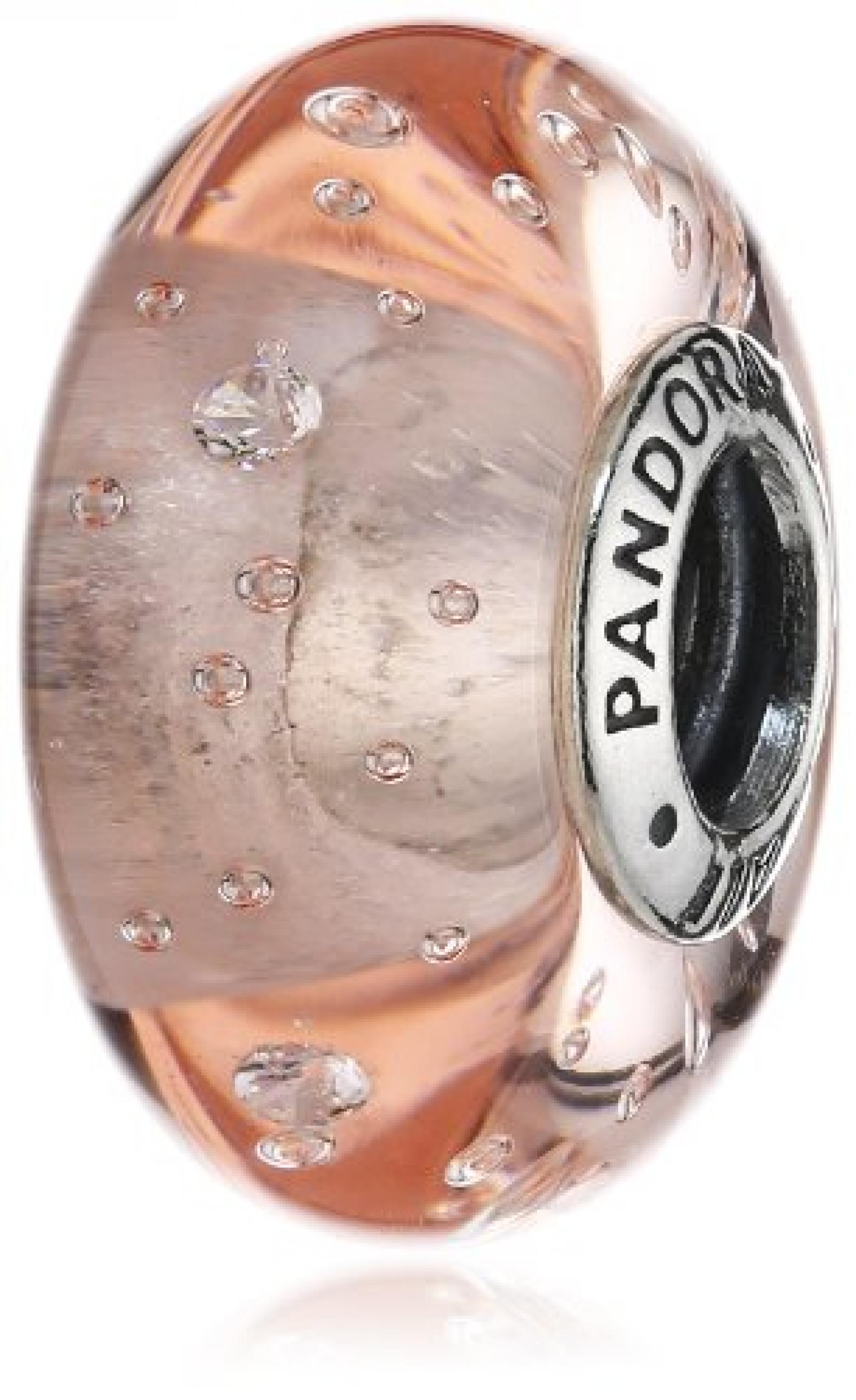 Pandora Damen-Charm 925 Sterling Silber Glas Zirkonia Moments weiß 791615CZ 