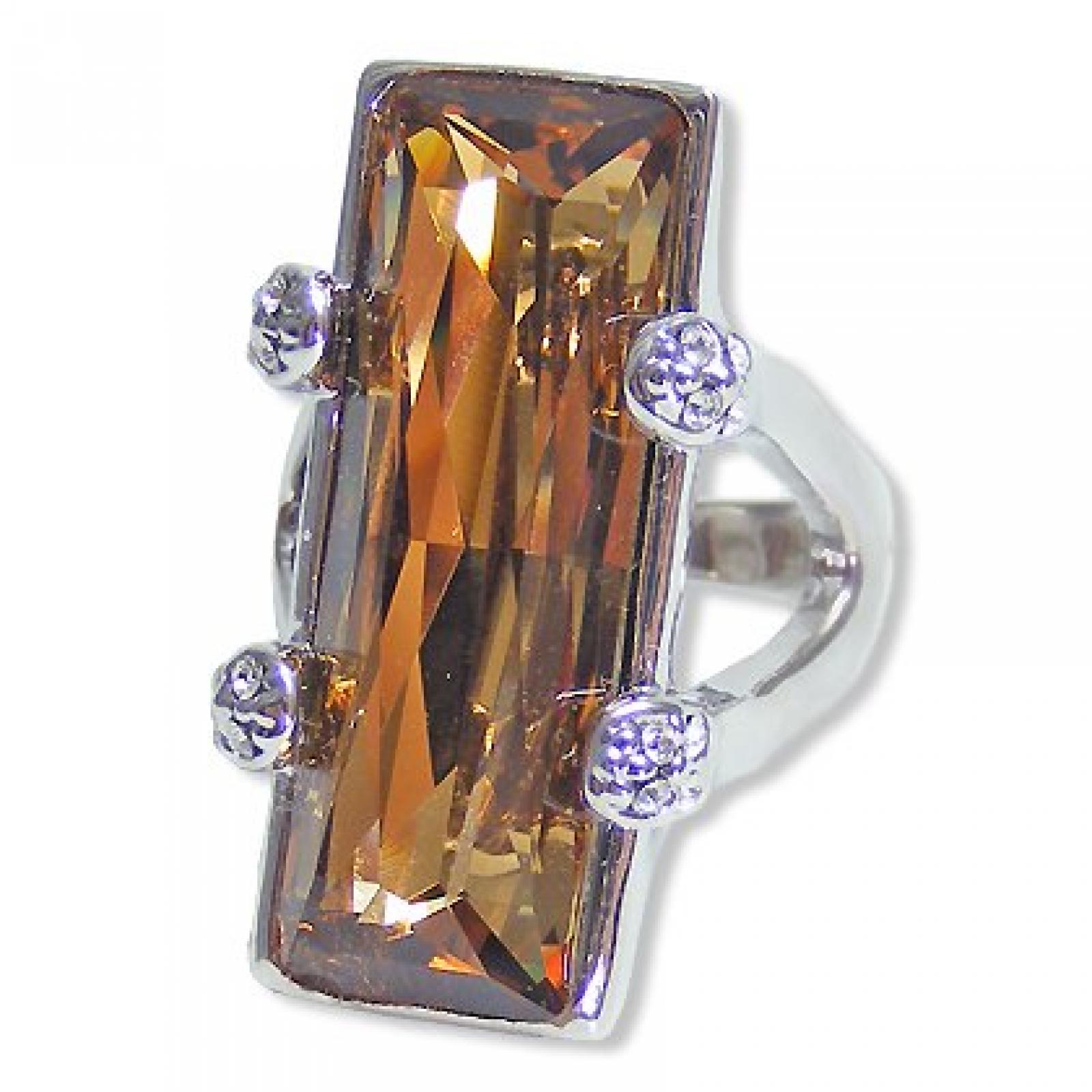 Ring mit SWAROVSKI ELEMENTS Farbe Silber - Gr. 60 Ring mit SWAROVSKI ELEMENTS Farbe Silber - Gr. 60