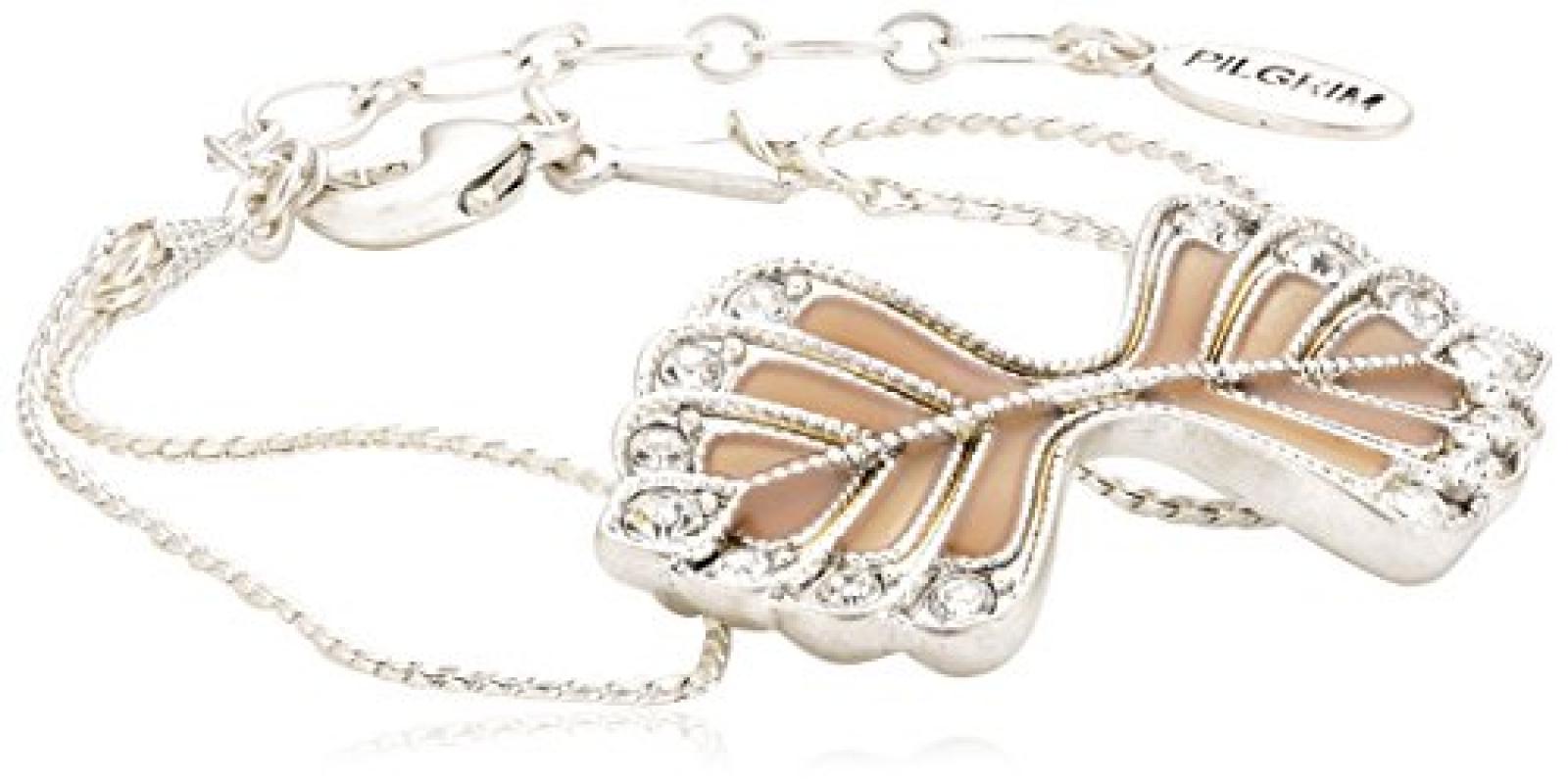 Pilgrim Damen-Armband Chic Peacock versilbert rosa 165 cm 21121-6702 Pilgrim Damen-Armband Chic Peacock versilbert rosa 165 cm 21121-6702