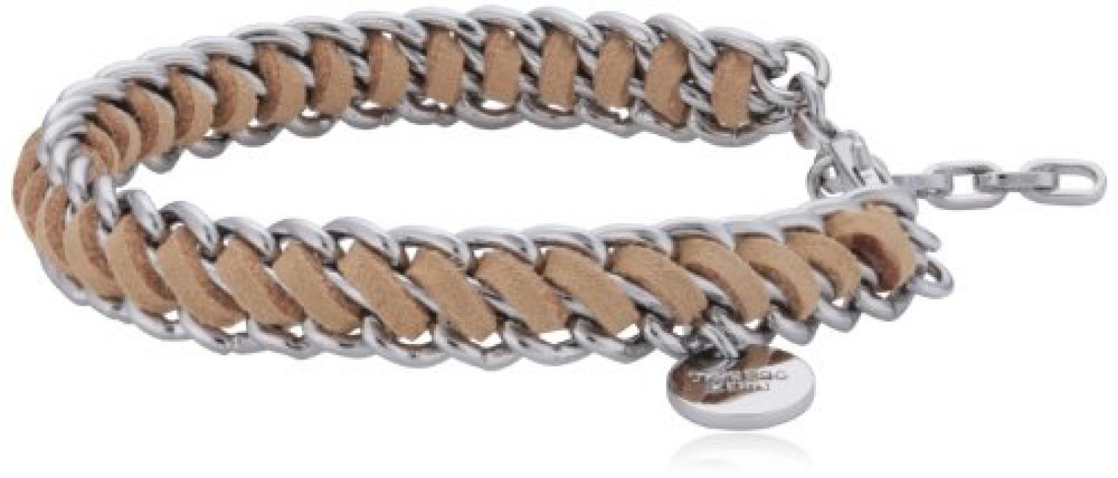 Dyrberg/Kern Damen Armband Versilbertes Metall beige 335163 