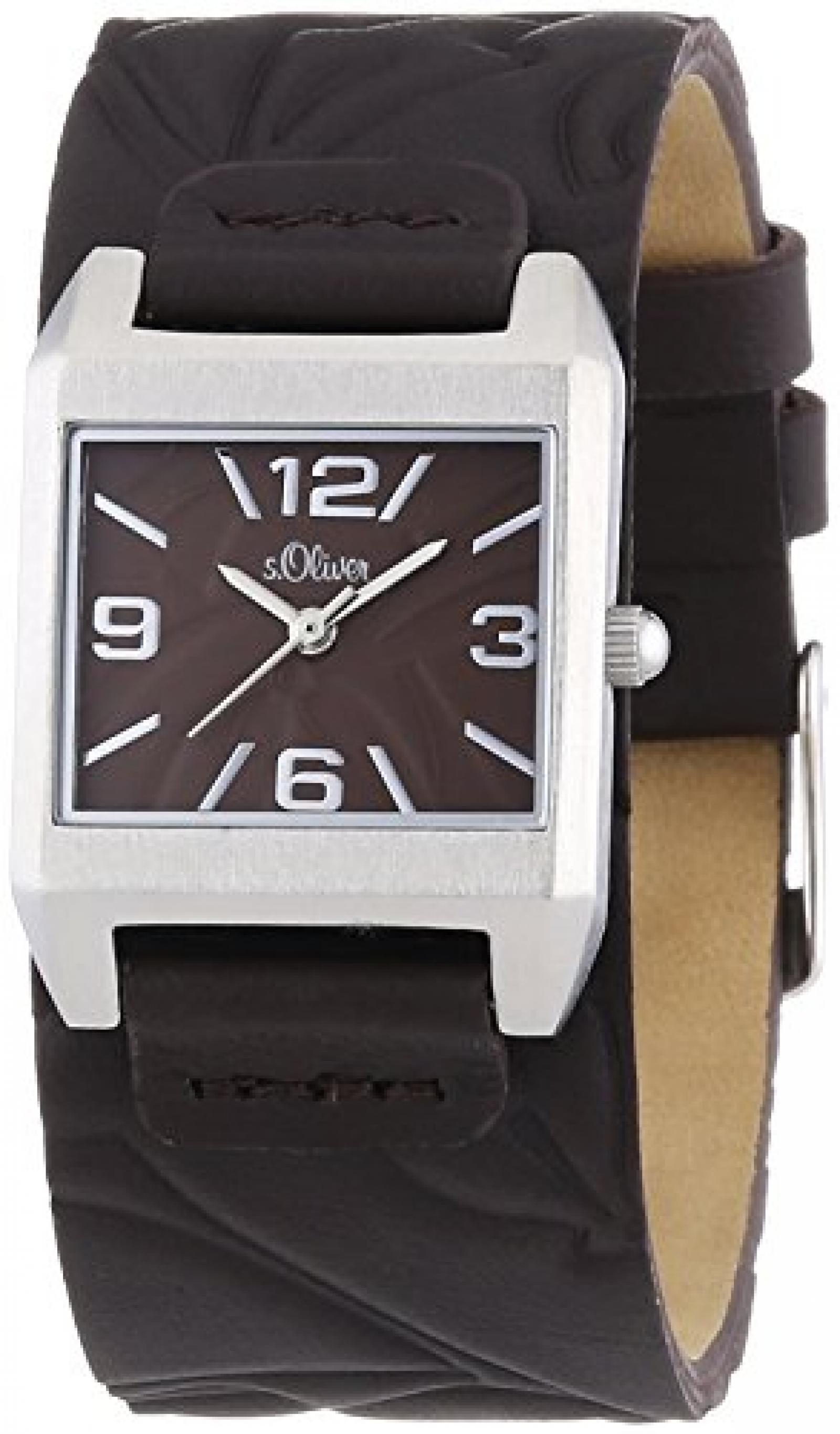 s.Oliver Damen-Armbanduhr XS Analog Quarz Leder SO-2790-LQ 