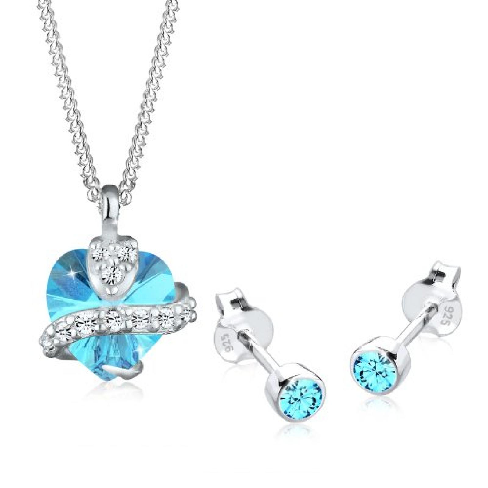 Elli Damen-Schmuckset 925 Sterling Silber L&auml;nge 45cm 0902932813_45 