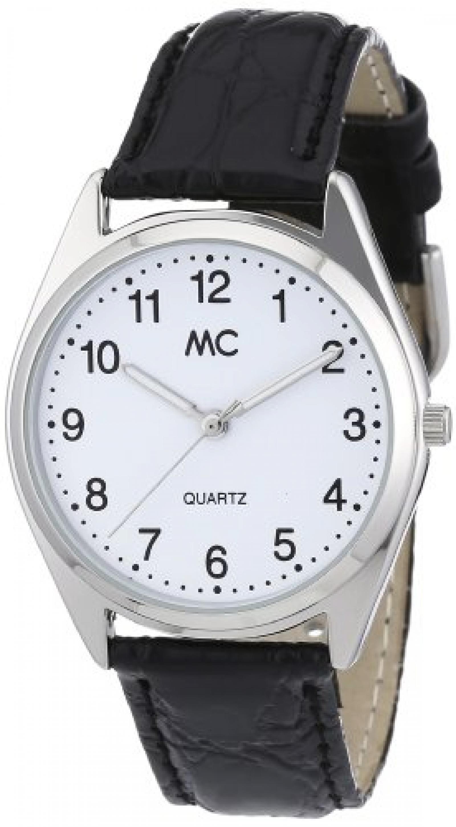 MC Timetrend Herren-Armbanduhr Analog Quarz Leder 23683 