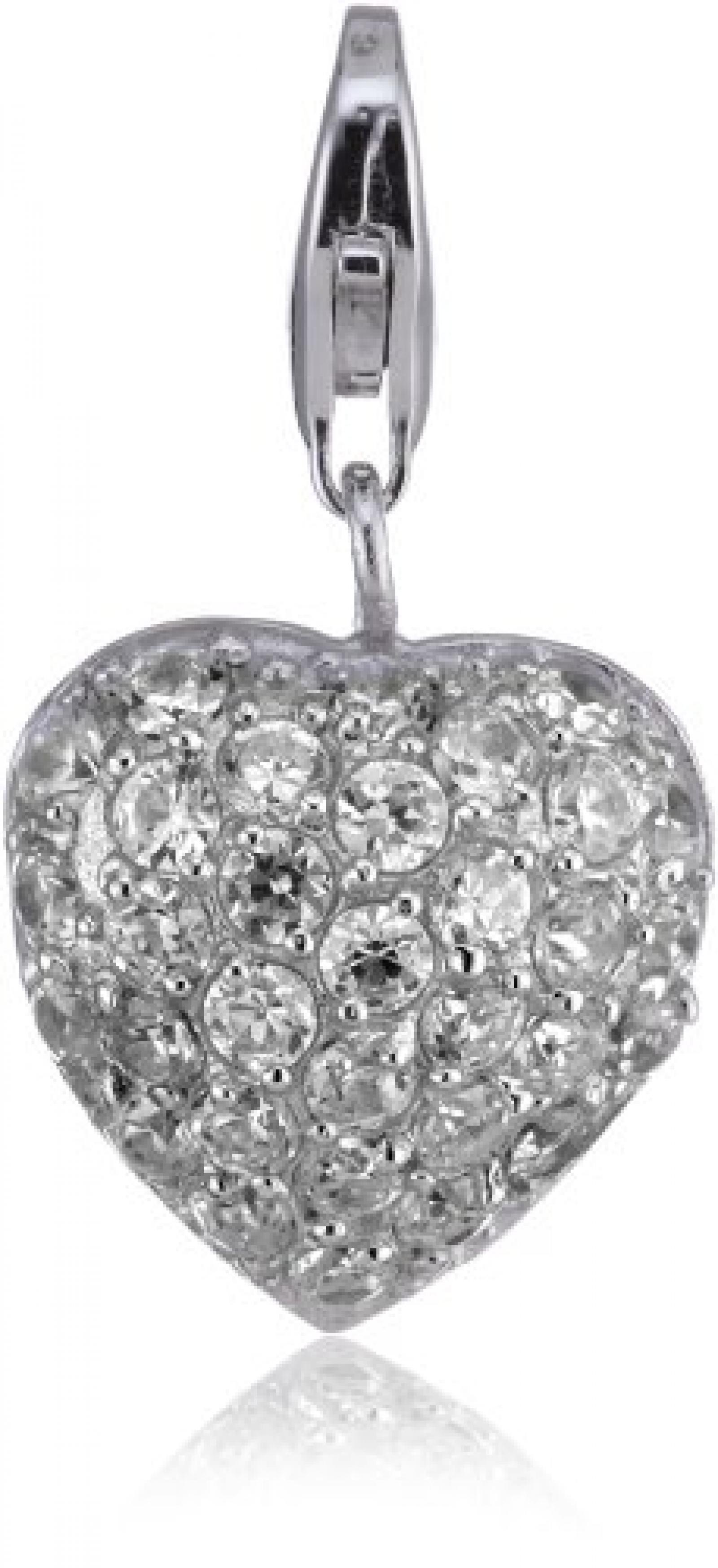 s.Oliver Damen-Charm Herz 925 Silber 322423 
