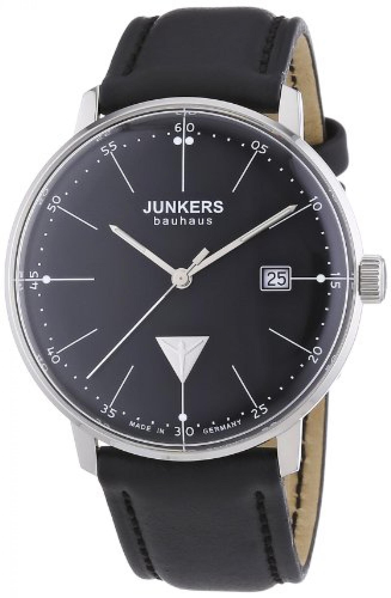 Junkers Herren-Armbanduhr XL Bauhaus Ronda515 Analog Quarz Leder 60702 Junkers Herren-Armbanduhr XL Bauhaus Ronda515 Analog Quarz Leder 60702
