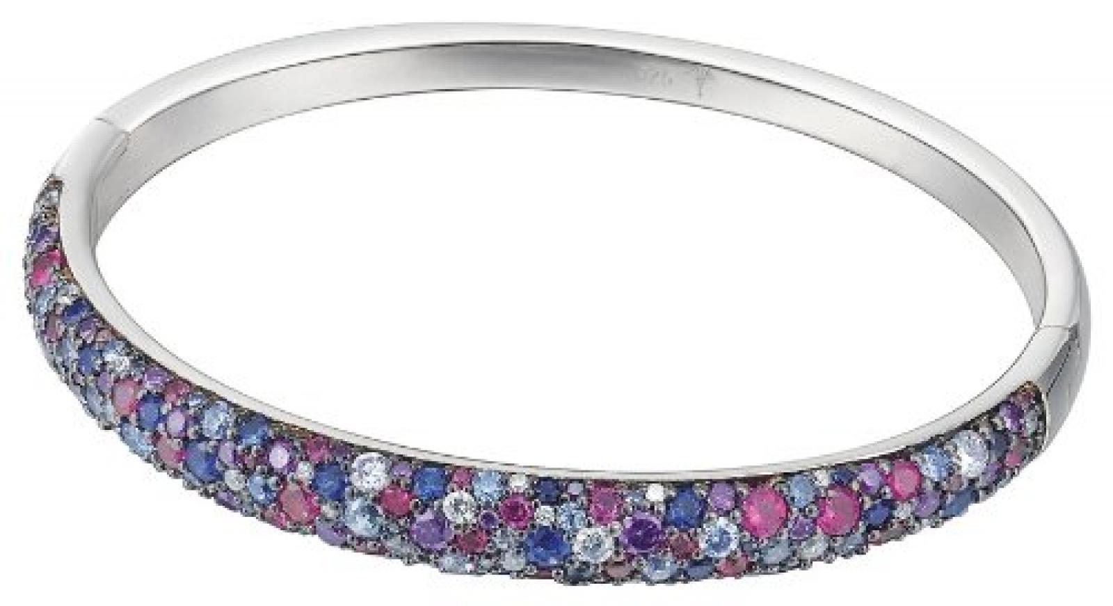Joop Damen-Armreif 925 Sterling Silber rhodiniert Kristall Amethyst Extreme Pav&eacute;e mehrfarbig JPBA90075B630 