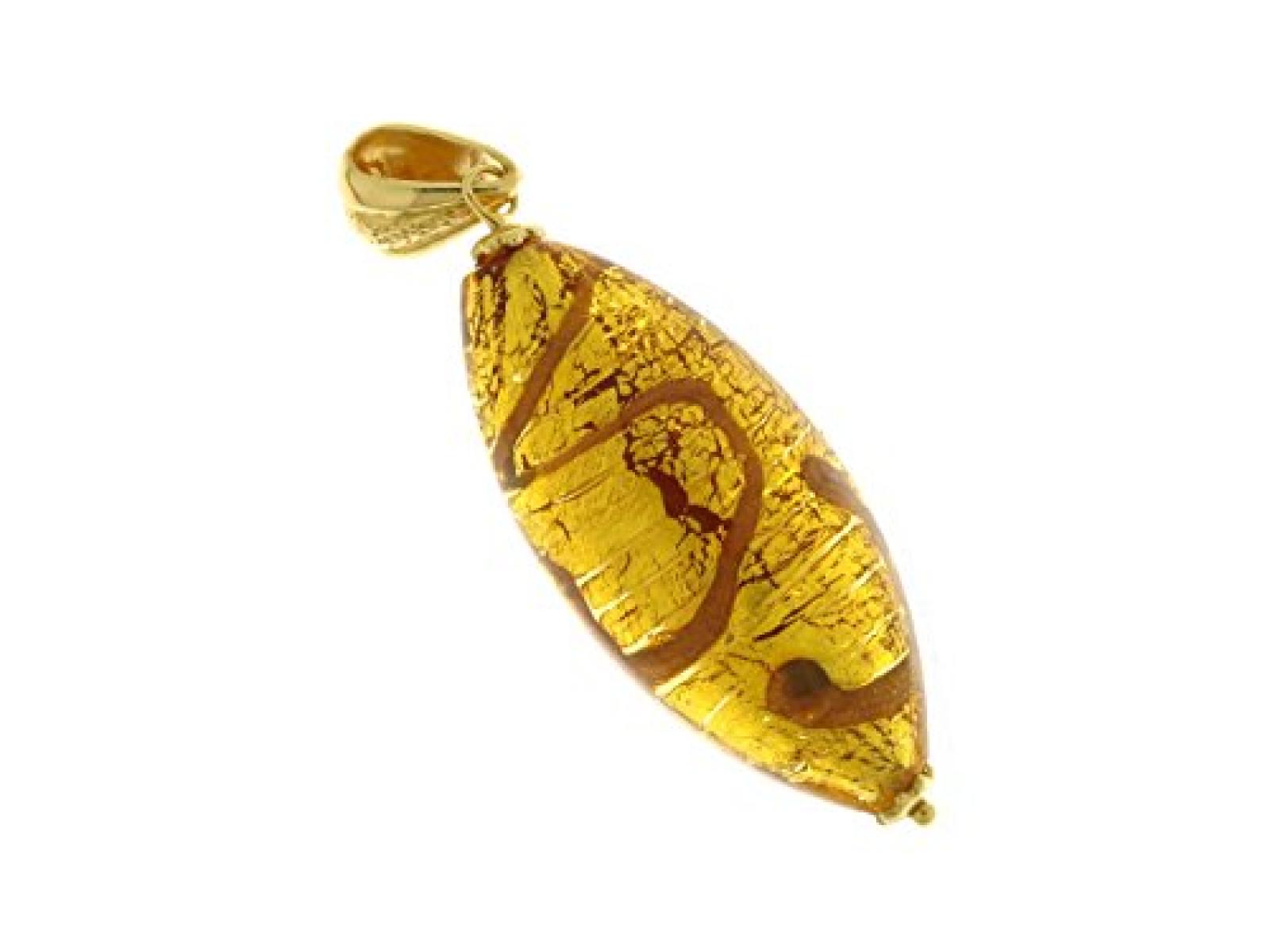 Kettenworld Damen-Anh&auml;nger Muranogal 925 Sterling Silber 285027 