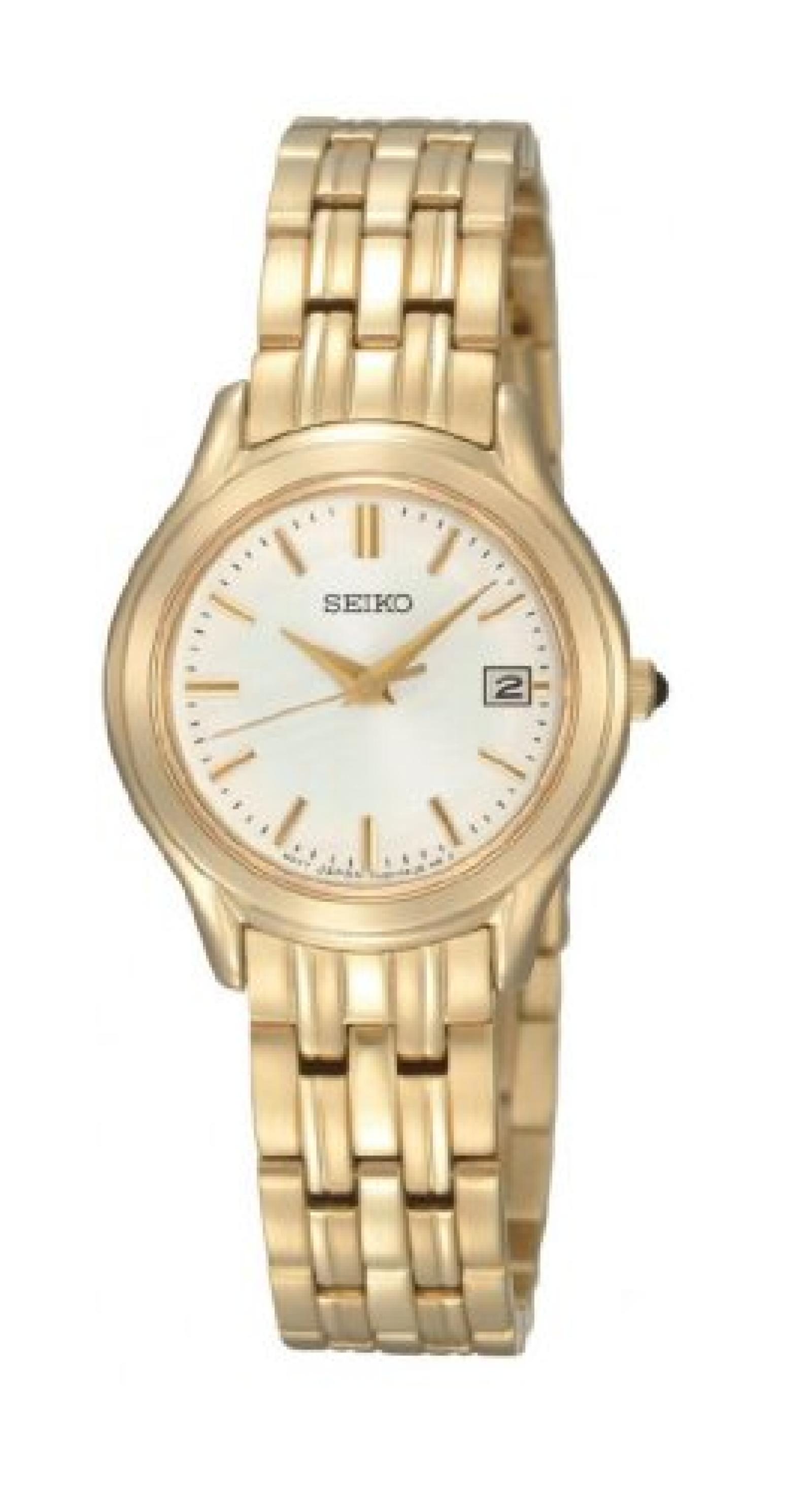 Seiko Damen-Armbanduhr XS Damenuhren Analog Quarz Edelstahl beschichtet SXDC24P1 