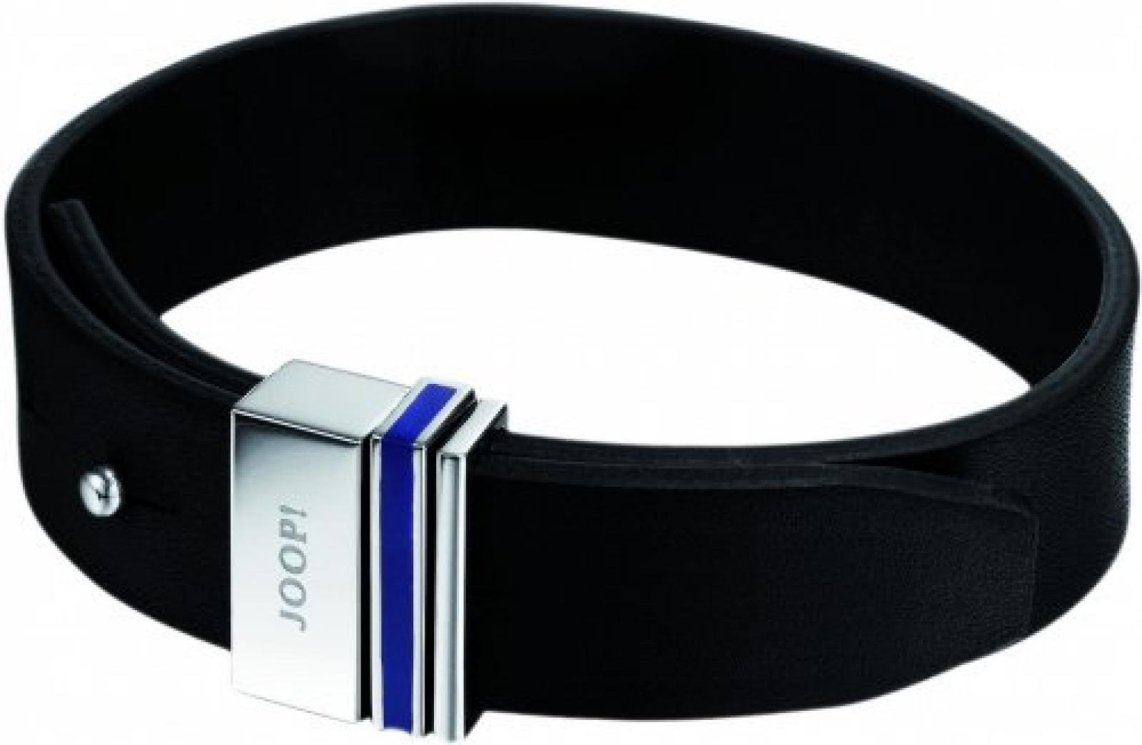 JOOP Blue Stripe Black Leather Brac, JPBR10316A220 JOOP Blue Stripe Black Leather Brac, JPBR10316A220