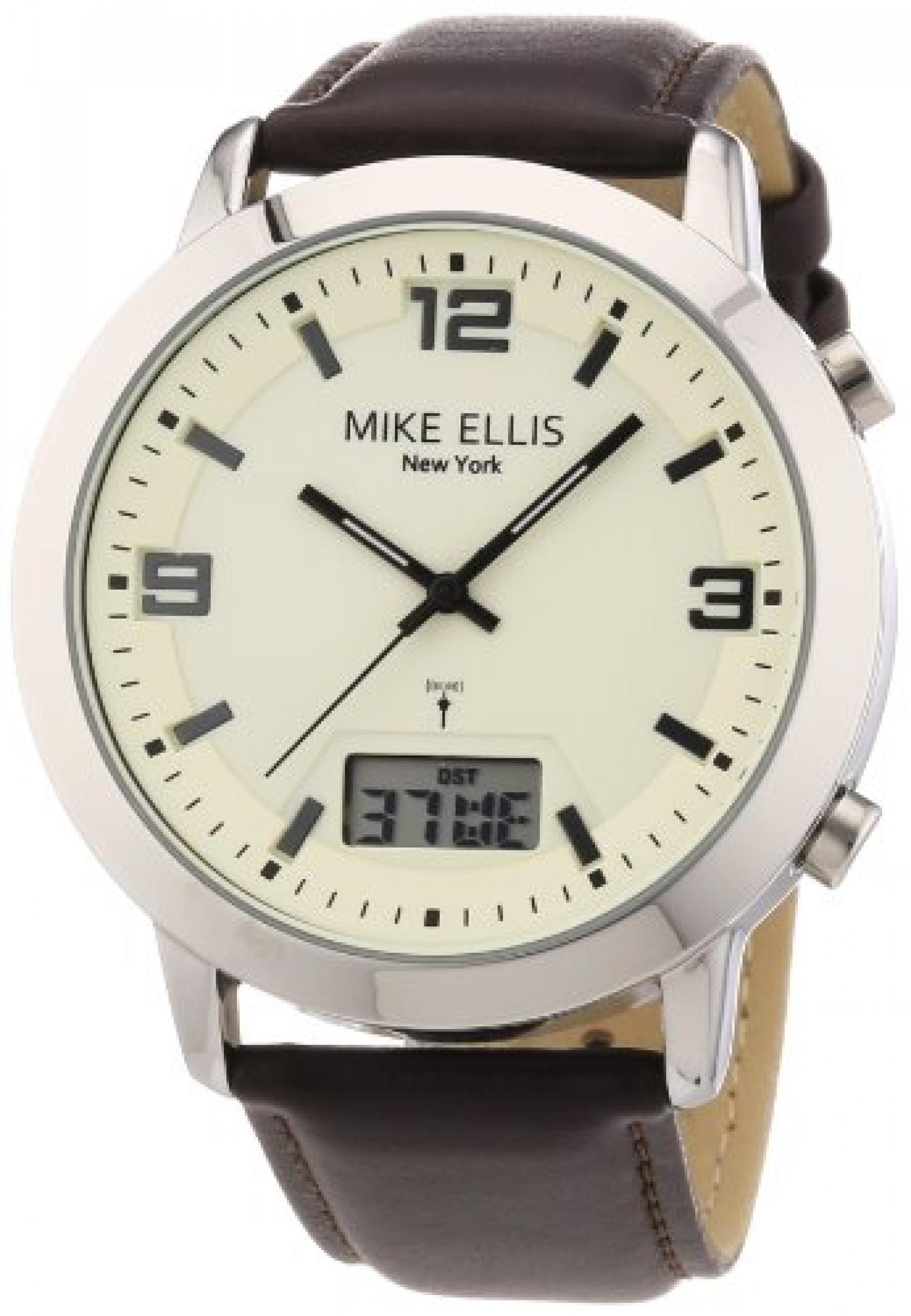 Mike Ellis New York Herren-Armbanduhr XS Analog - Digital Quarz Leder M2941ASU/1 Mike Ellis New York Herren-Armbanduhr XS Analog - Digital Quarz Leder M2941ASU/1