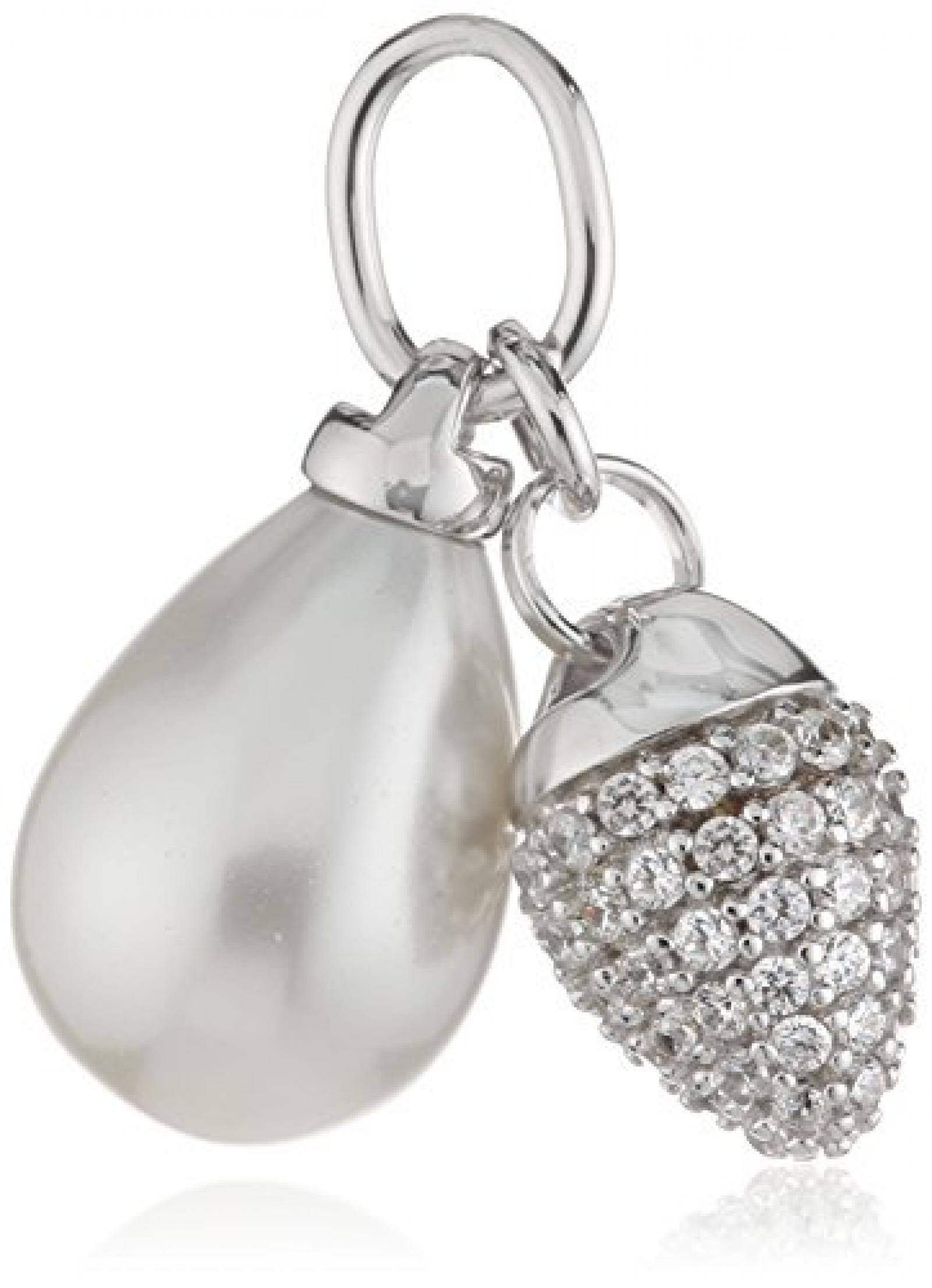 Joop Damen-Anh&auml;nger 925 Sterling Silber Perlmutt Zirkonia Kathy wei&szlig; JPCH90007A000 