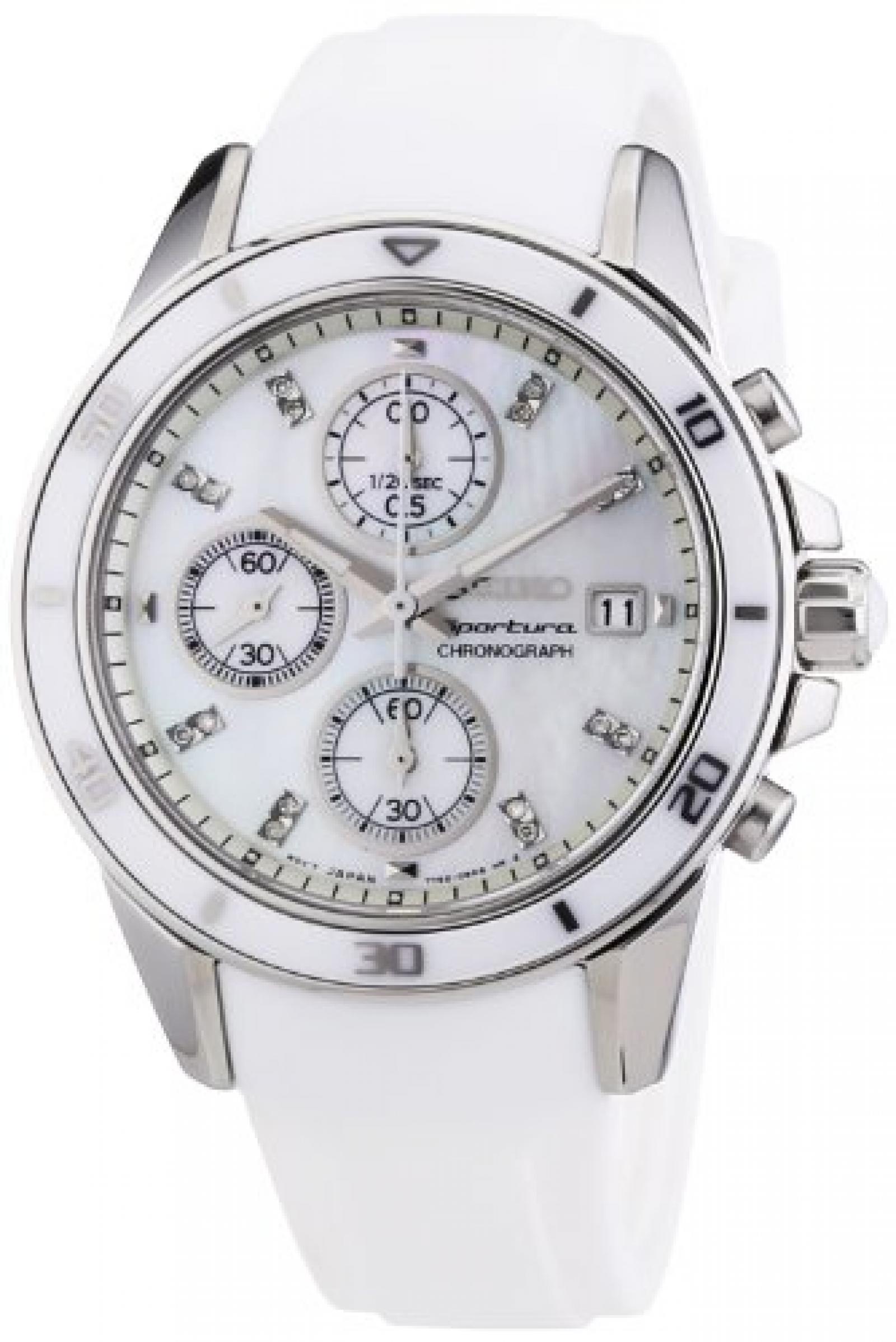 Seiko Damen-Armbanduhr Chronograph Quarz Kautschuk SNDX57P1 Seiko Damen-Armbanduhr Chronograph Quarz Kautschuk SNDX57P1