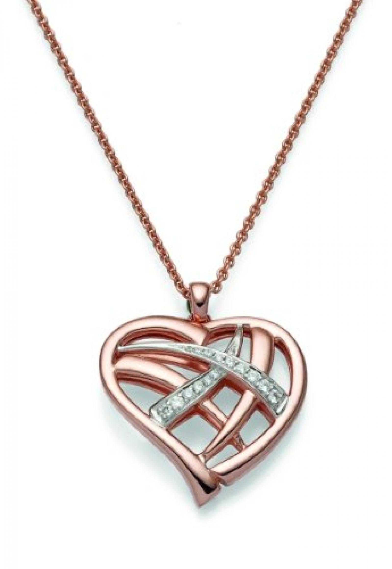 VIVENTY Anh&auml;nger mit Kette Sterlingsilber Ros&eacute; goldplattiert 770782 