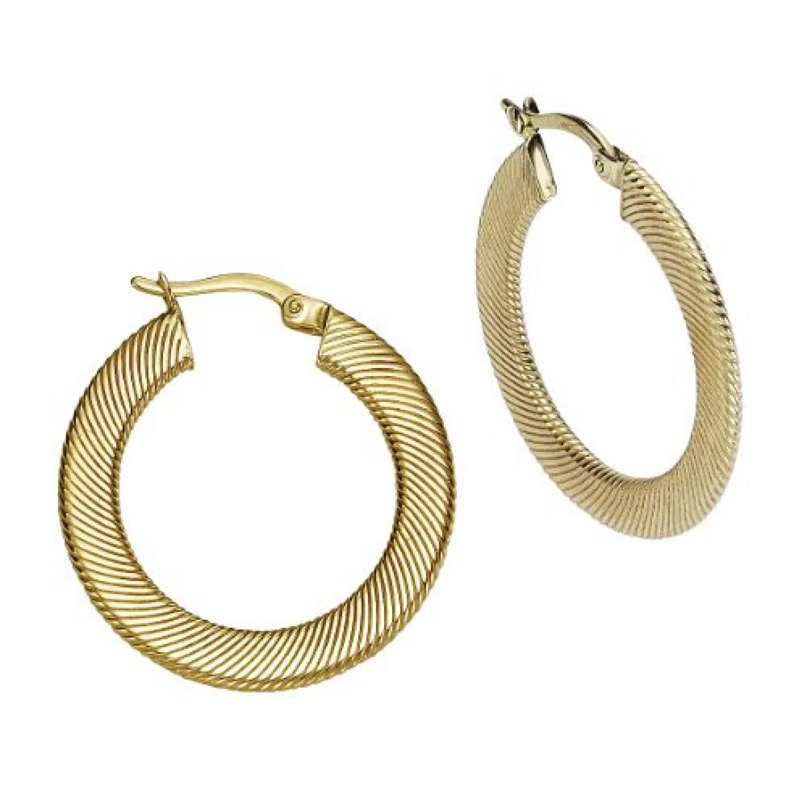 Celesta Damen-Creolen 333 Gelbgold 27 mm 324310107 