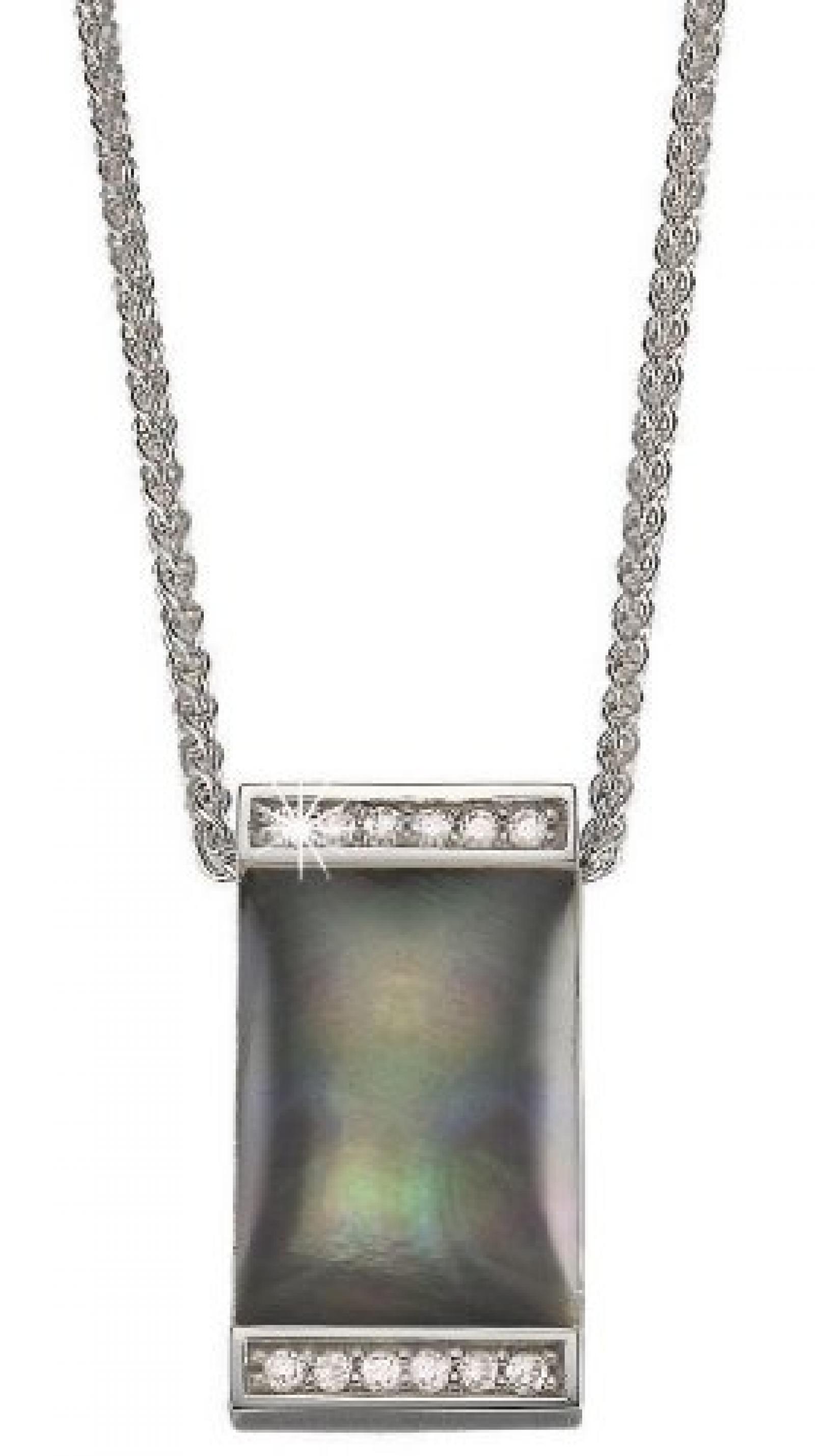 Pierre Cardin Damen Halskette 925 Sterling Silber rhodiniert Kristall Zirkonia Crépuscule 42 cm weiß PCNL90381A420 
