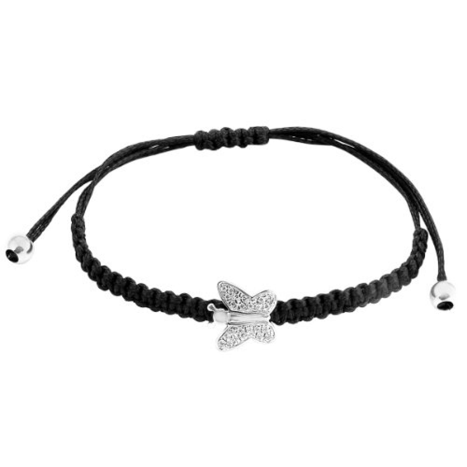 Bella Donna Unisex-Armband 925 Sterling Silber Schmetterling mit Zirkonia 71080009 