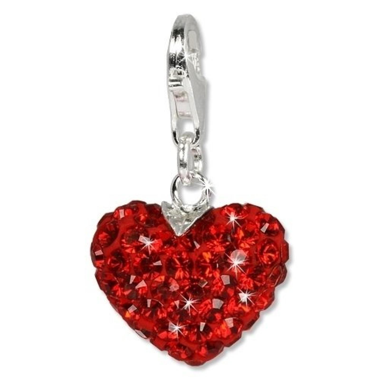 SilberDream Glitzer Charm Feuriges Herz rot Swarovski Kristalle SHINY Anhänger 925 Silber für Bettelarmbänder Kette Ohrring GSC304 SilberDream Glitzer Charm Feuriges Herz rot Swarovski Kristalle SHINY Anhänger 925 Silber für Bettelarmbänder Kette Ohrring GSC304