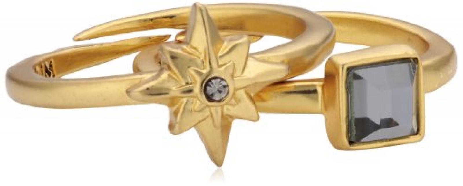 Pilgrim Jewelry Damen-Ring Messing Kristall Glaskristall Starcross grau Gr. 191342104 