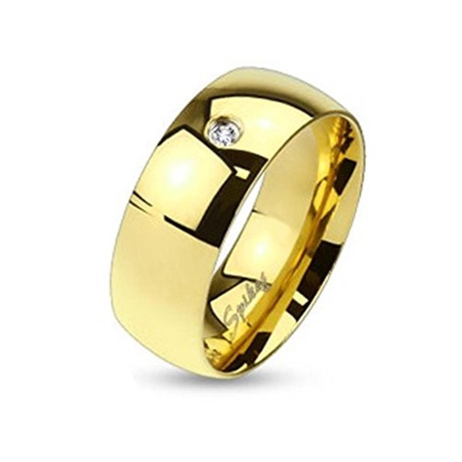 Coolbodyart Edelstahl Unisex Ring gold 6mm breit Classic Line mit Single Zirkonia verfügbare Ringgrößen 47 (15) - 69 (22) Coolbodyart Edelstahl Unisex Ring gold 6mm breit Classic Line mit Single Zirkonia verfügbare Ringgrößen 47 (15) - 69 (22)